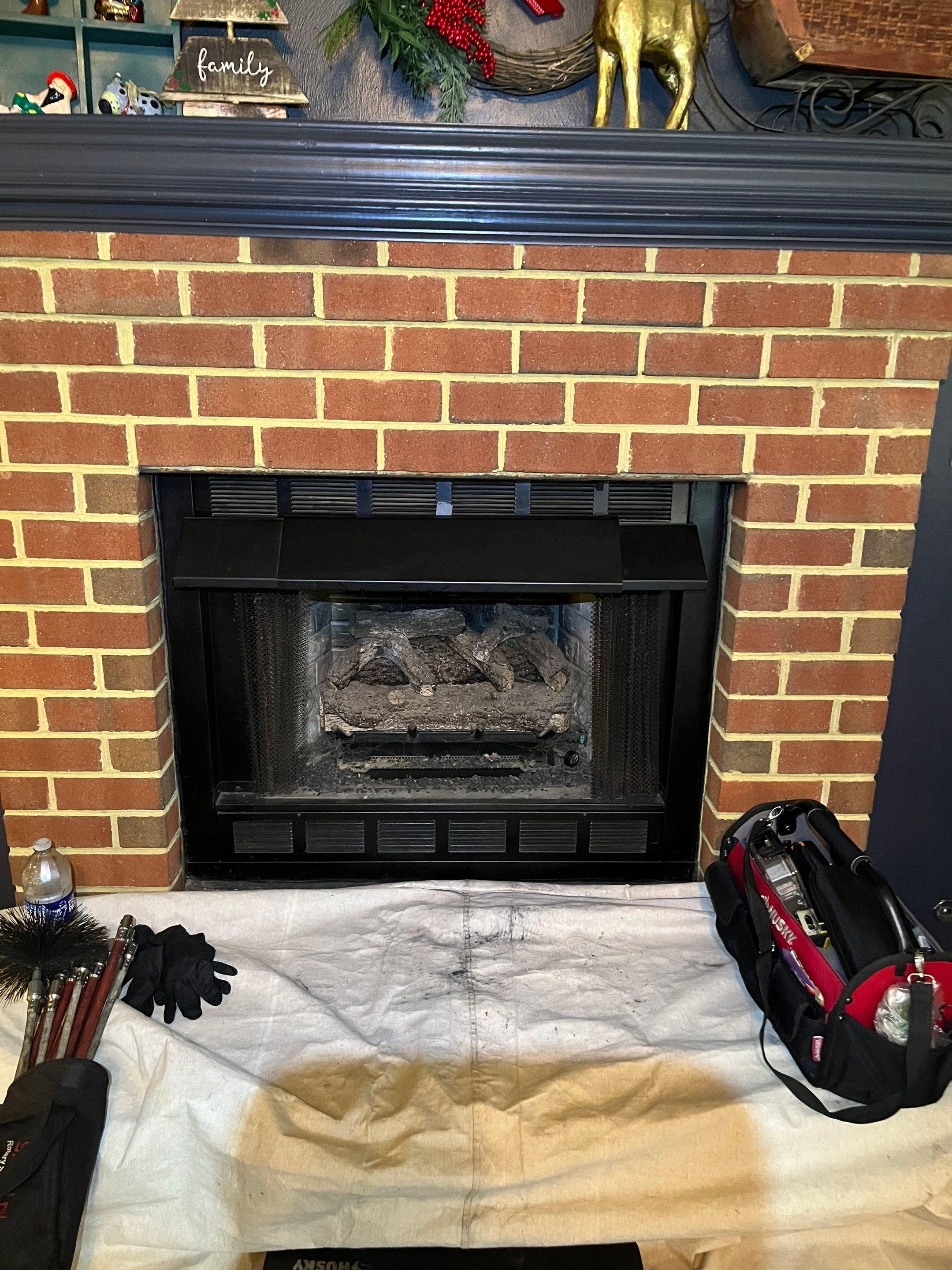 Gas Fireplace Service by Premier Chimney and Roofing