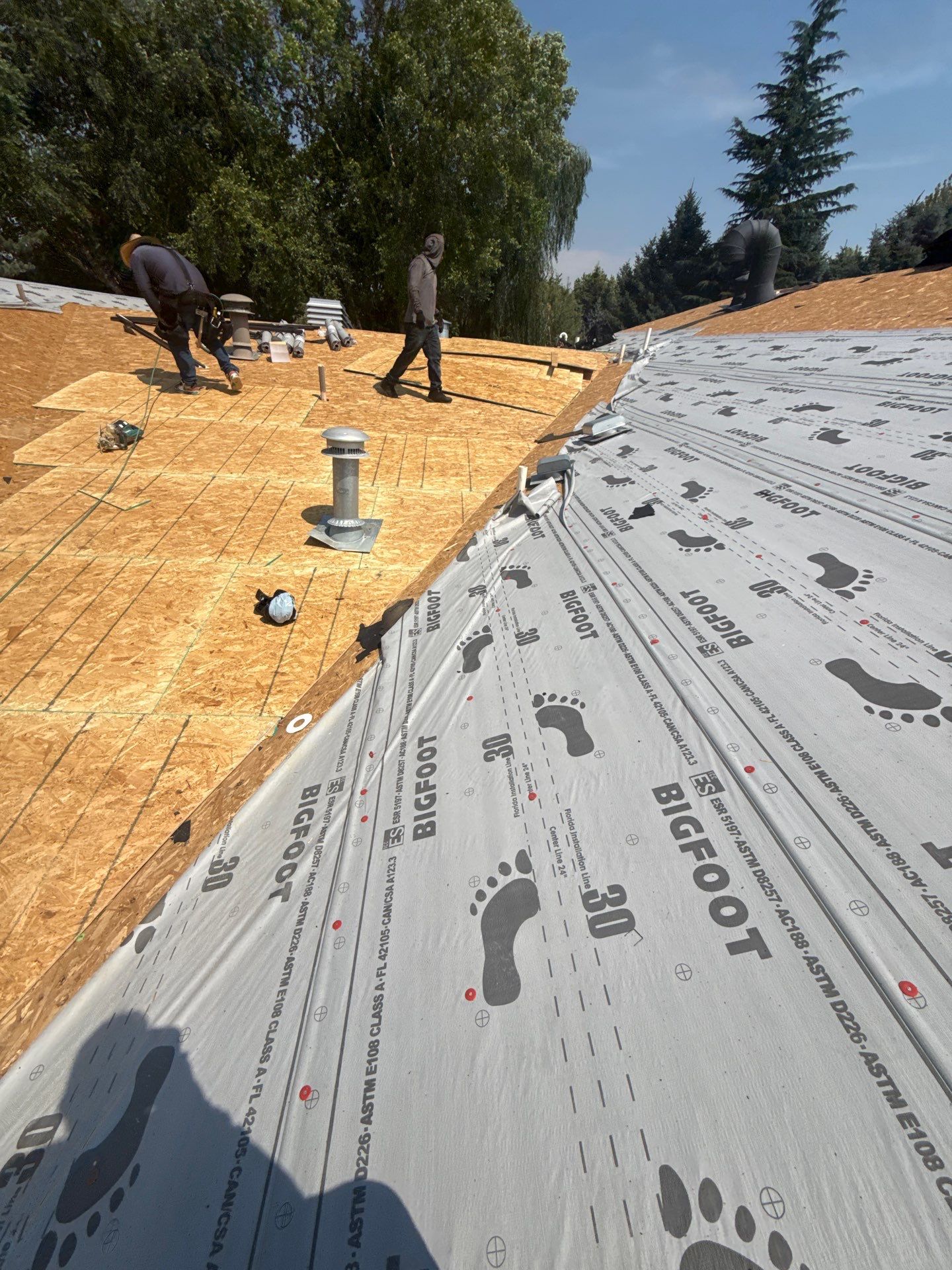 Boise Commercial Roof Replacement with Brown Architectural Shingles by Olive Roofing