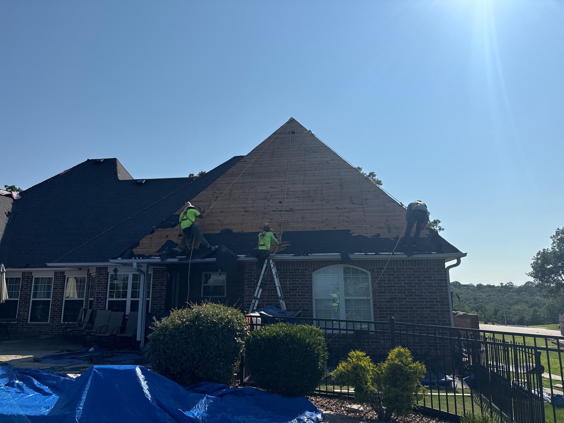 Roof replacement w/code upgrades all paid by Insurance. by In & Out Construction & Remodeling, LLC