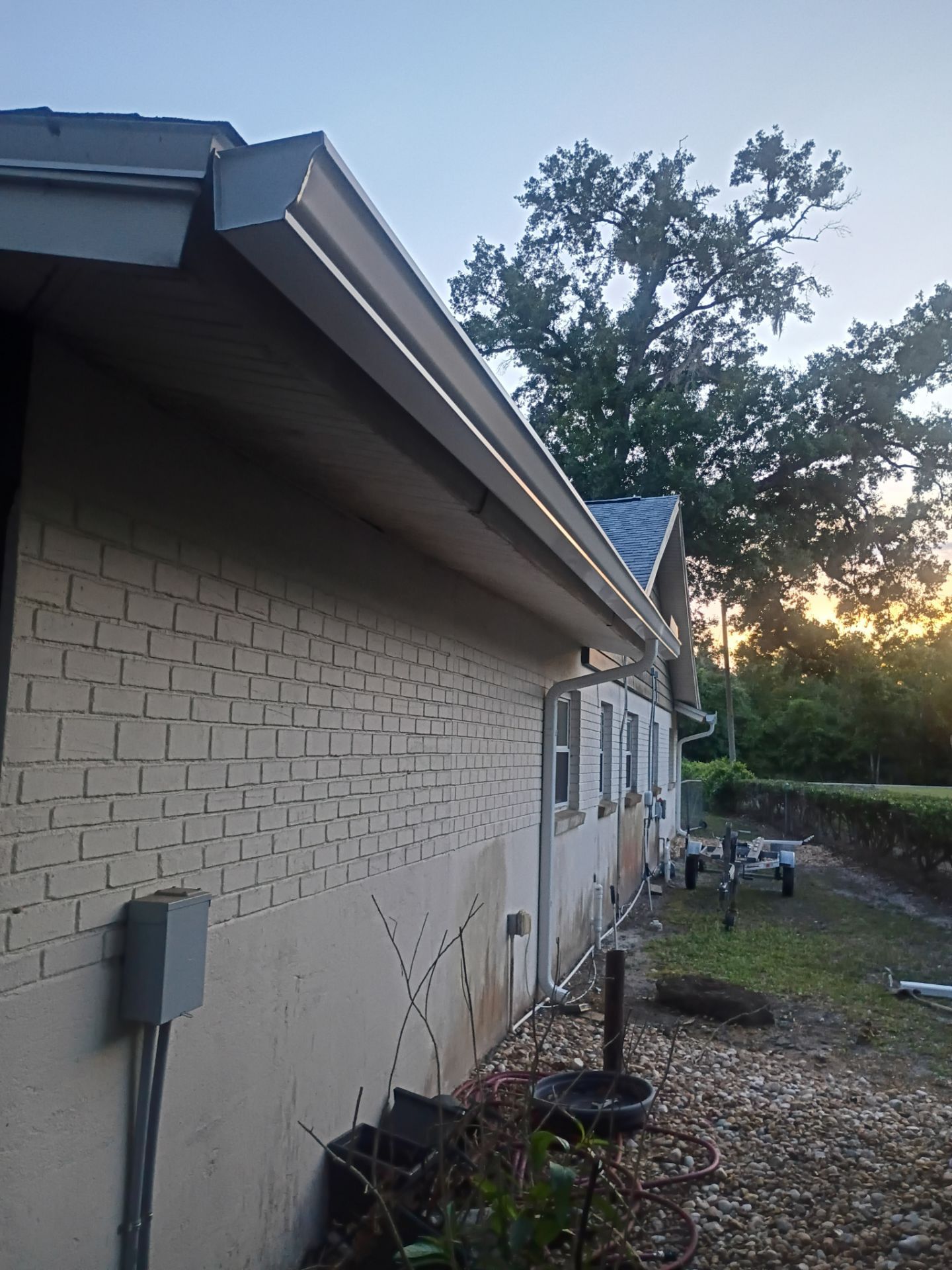 Leaf Guard using Gutter Guards in Tampa FL and New Seamless Gutters by Gutter Professors