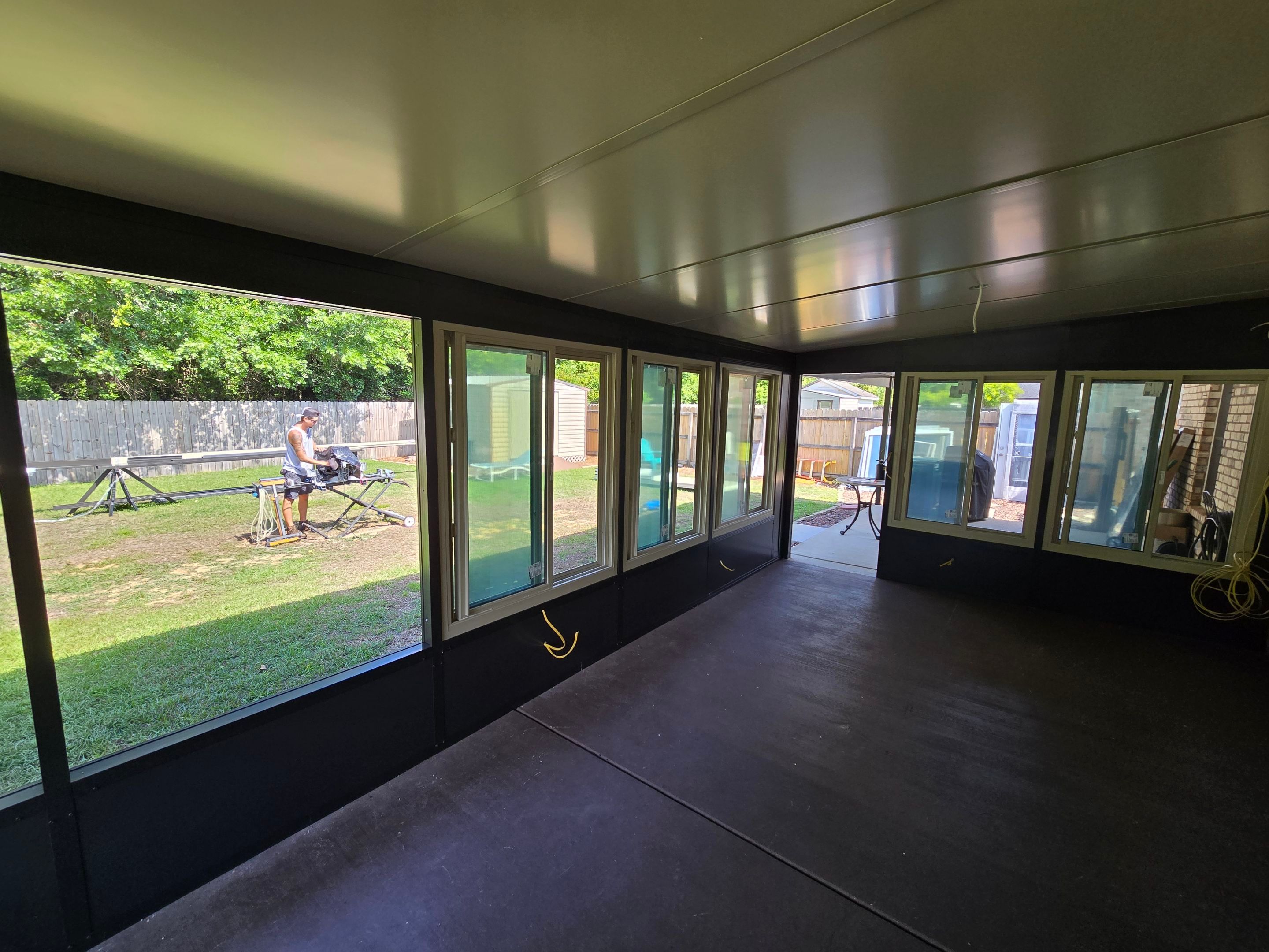 Glass Room & Patio Cover using Colorbeam by Titan Sunrooms