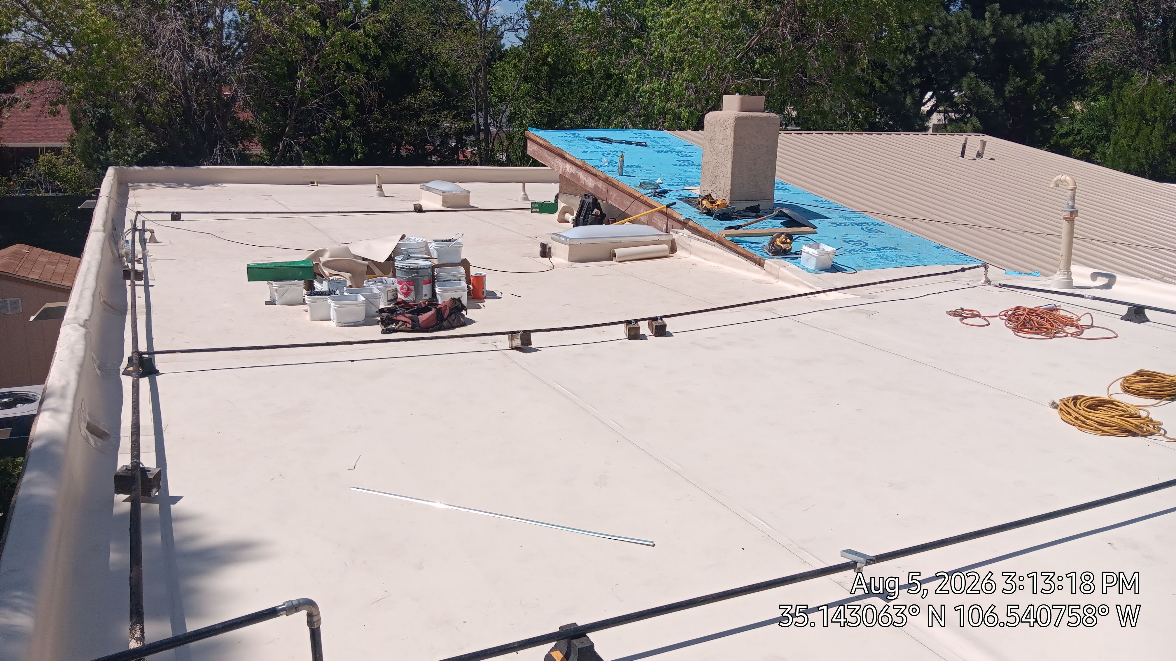 TPO Roof Replacement and Skylight Upgrade in the Northeast Heights, Albuquerque by Doyle Roof Masters Inc