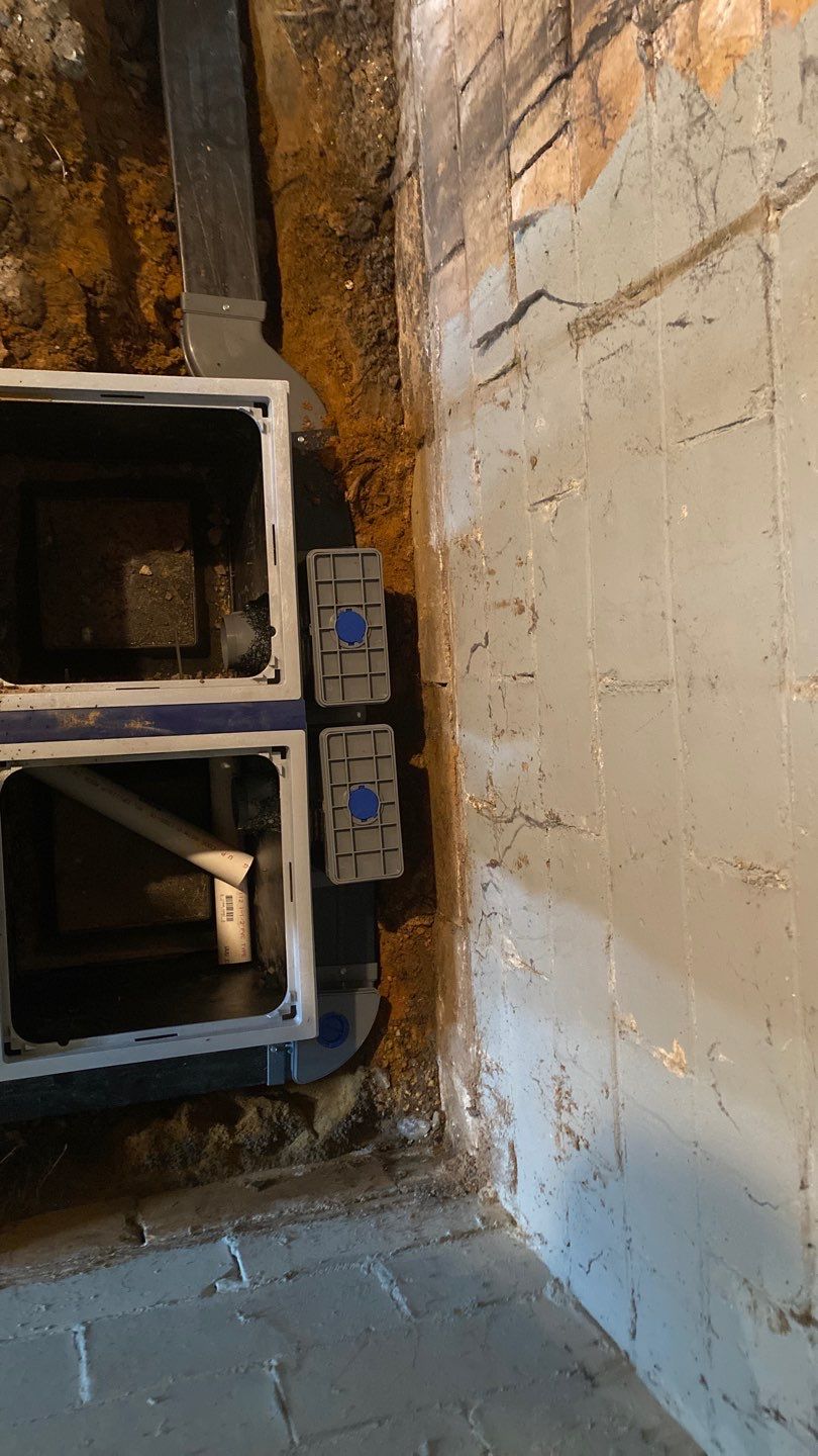 Interior Basement Waterproofing System by Toledo Basement Repair 