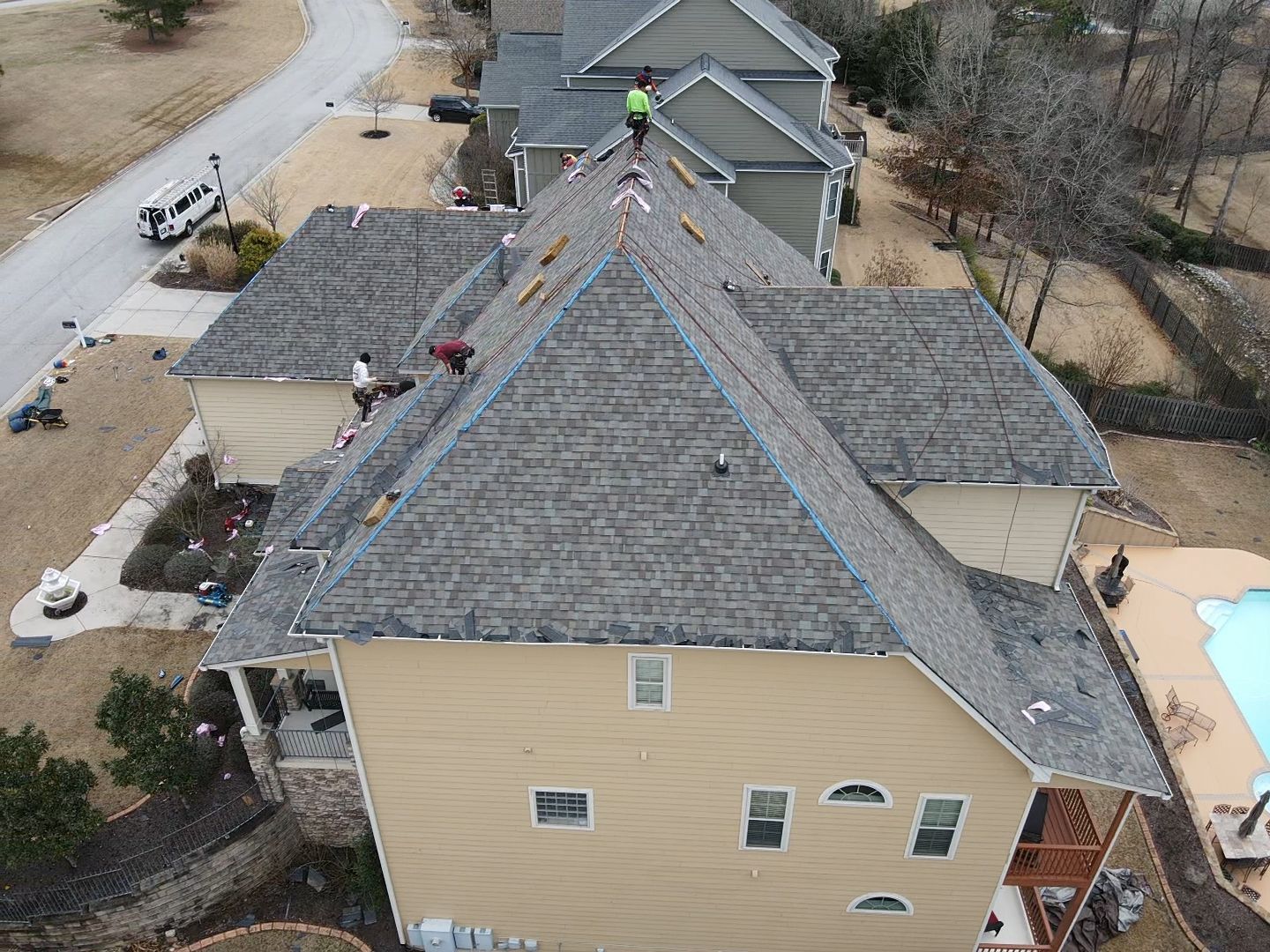 Residential Roofing Installation using Owens Corning by Inspector Roofing and Restoration