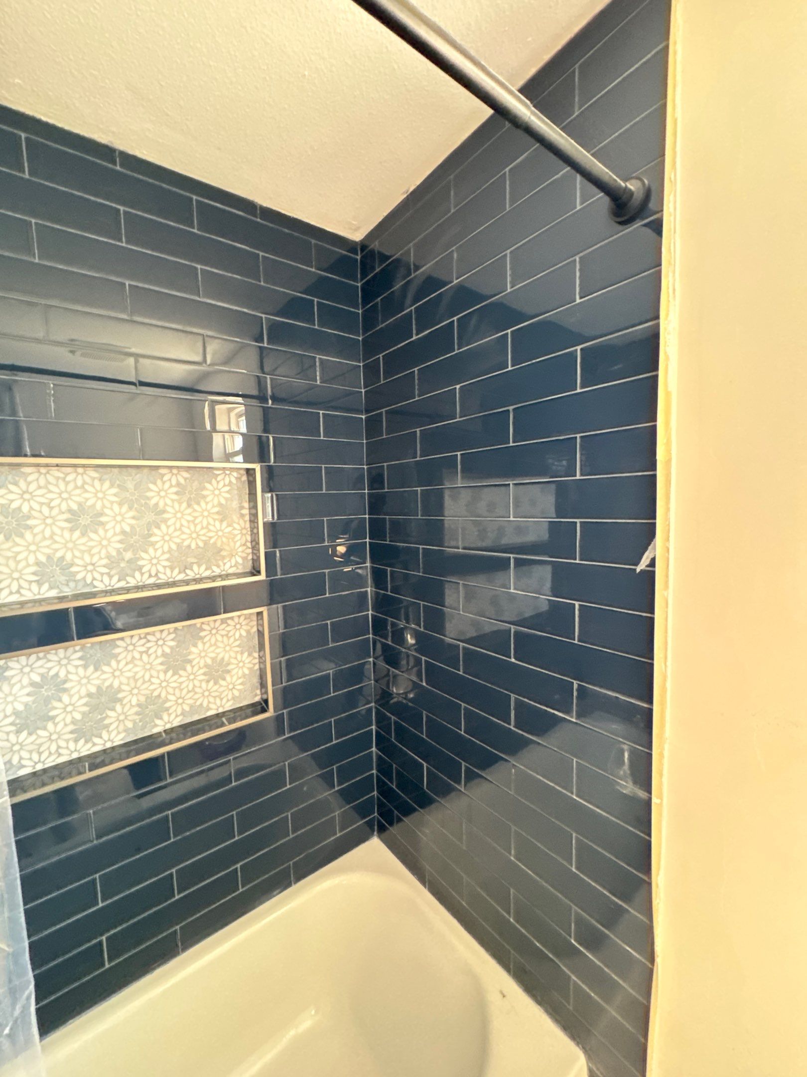 🌸 Designer Sanctuary: Full Bathroom Remodel with Bespoke Wallpaper Finish by Tibi Soli LLC