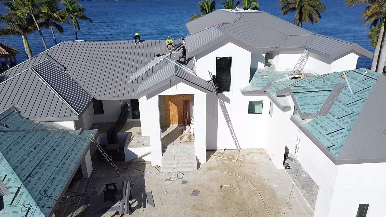 Residential New Construction Metal Installation in Fort Myers by International Roofing