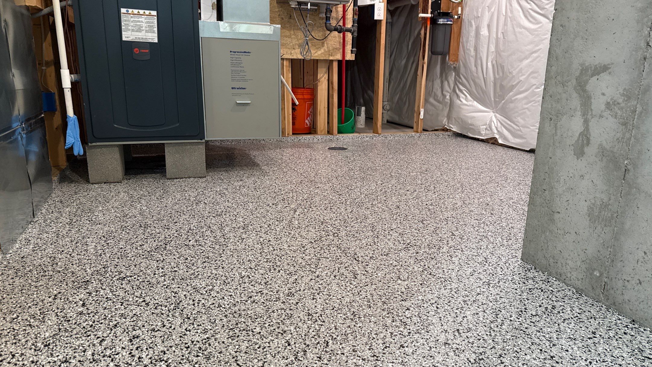 Randy Chose to Coat His Basement by Banner Garage