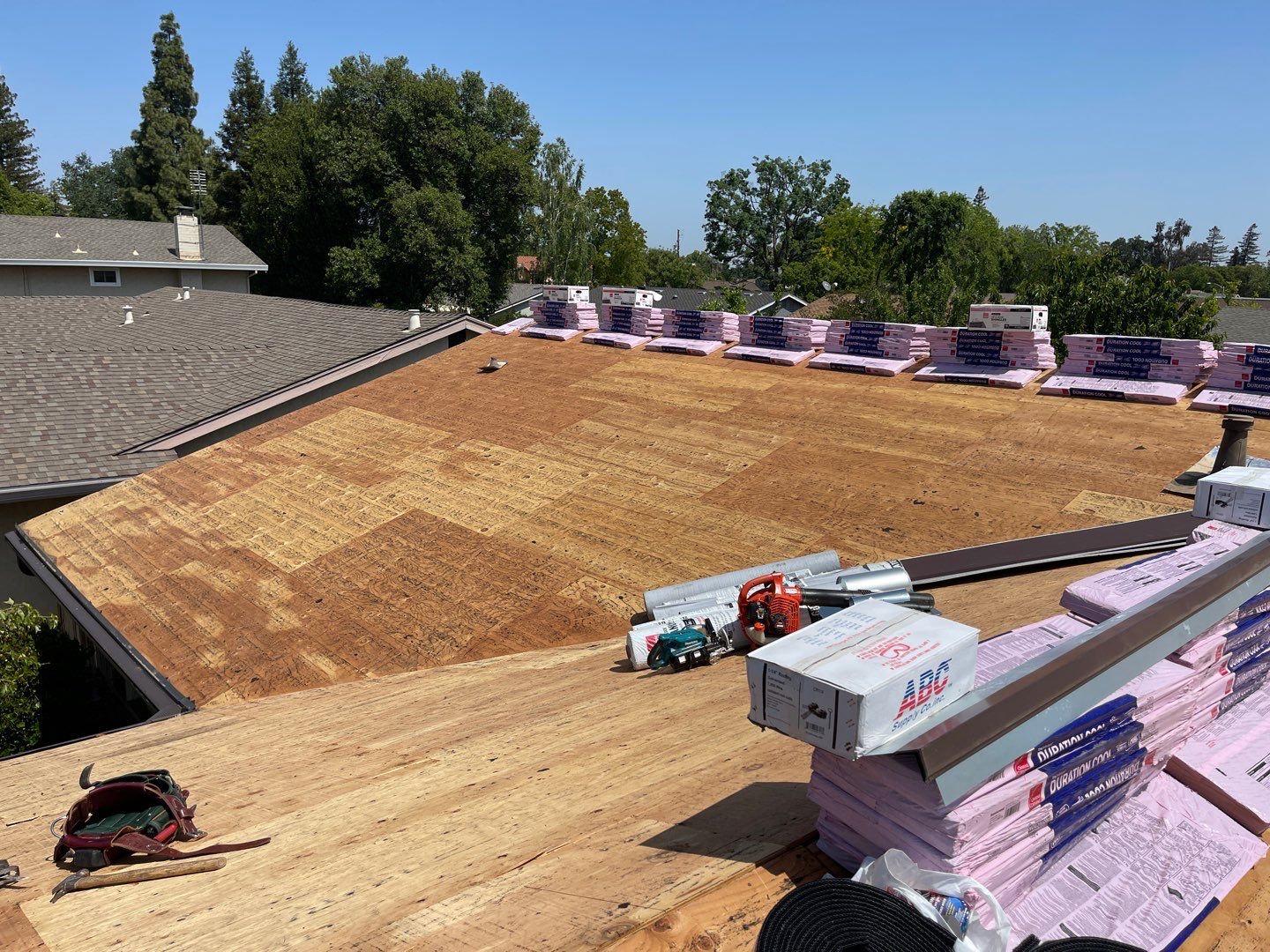 Residential Roofing Installation using Owens Corning Roofing Shingles by Byers Enterprises 