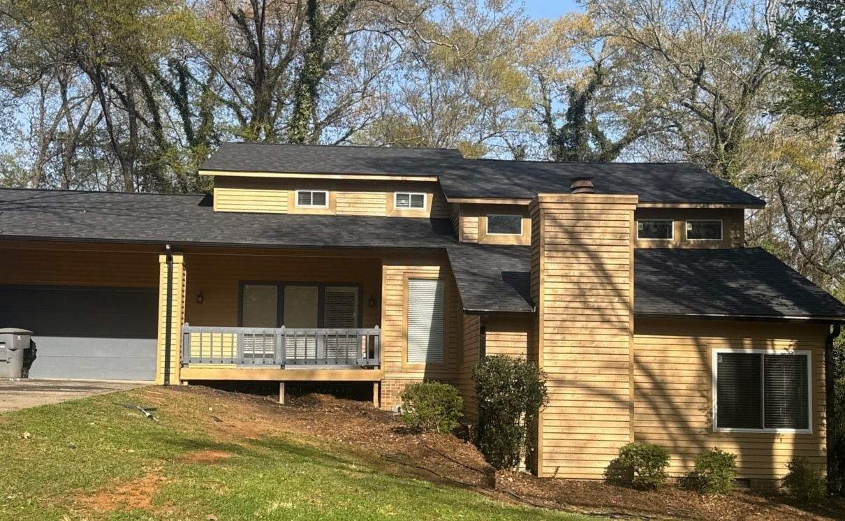 IKO Cambridge Architectural Shingle in the color of Black by H&S Roofing and Gutter