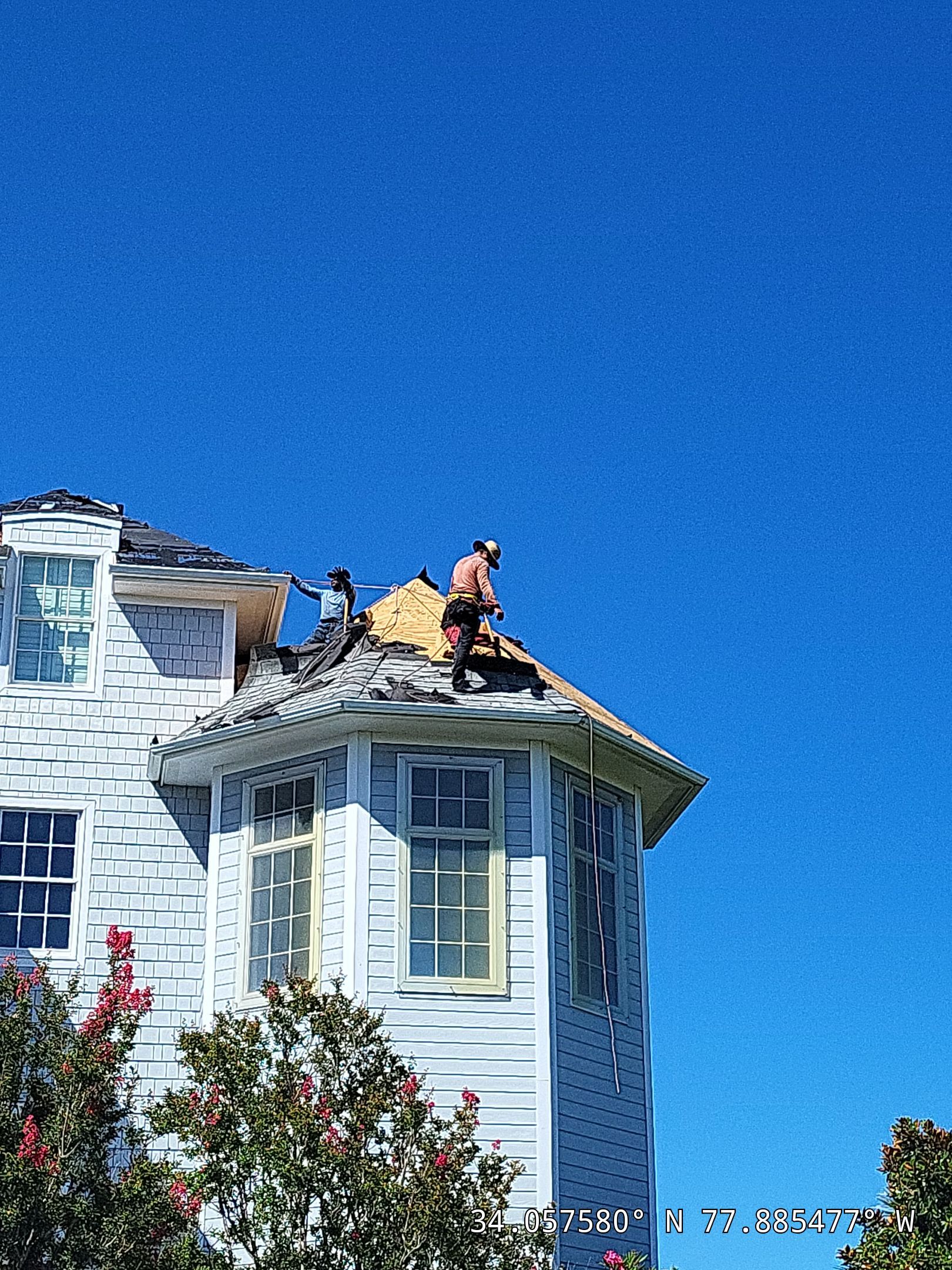 Insurance Claim Roof Replacement in Carolina Beach, NC Using CertainTeed Georgetown Gray by RGR Construction and Roofing, LLC