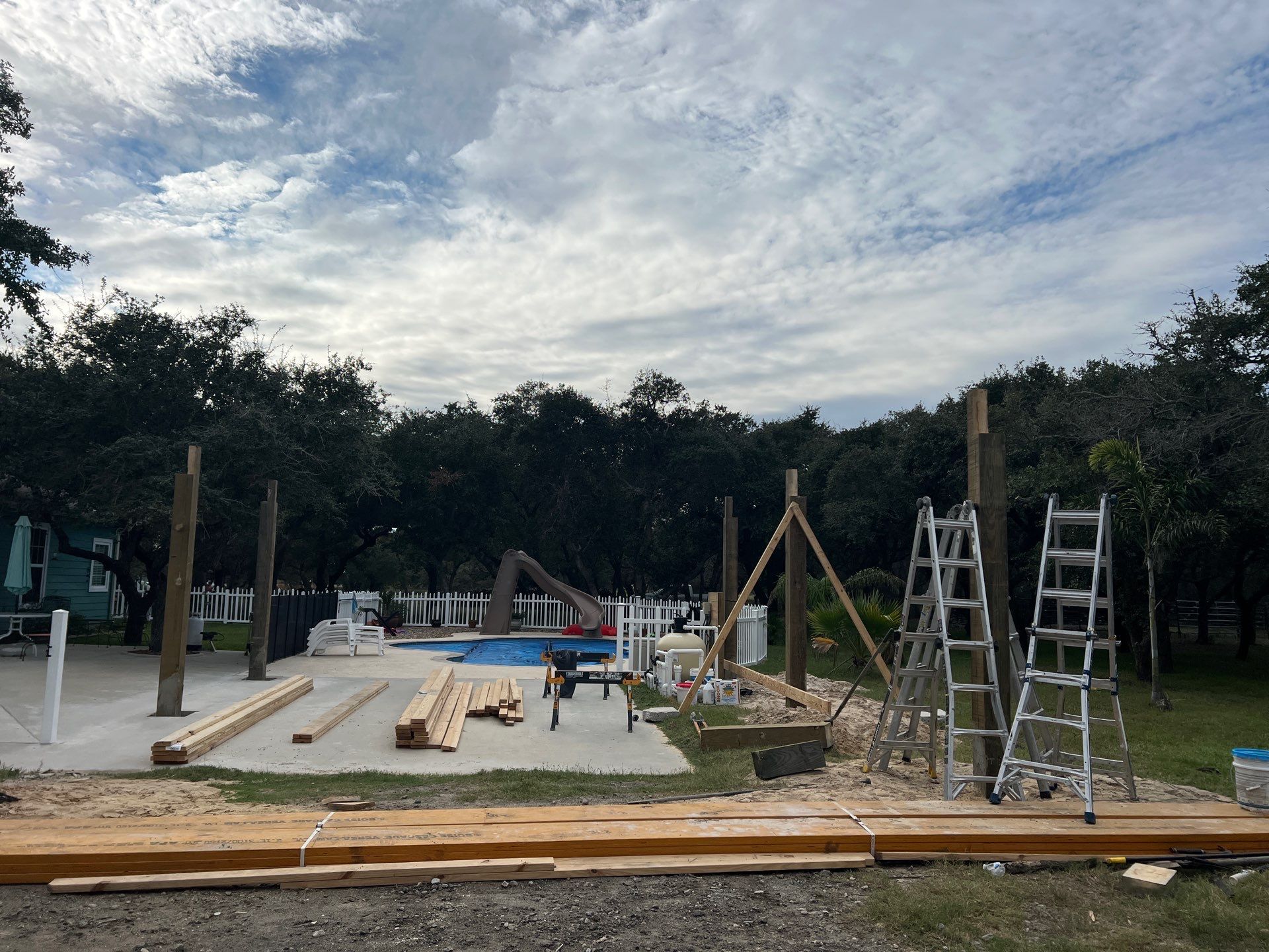 Poolside Pink Top by Bayfront Roofing and Construction