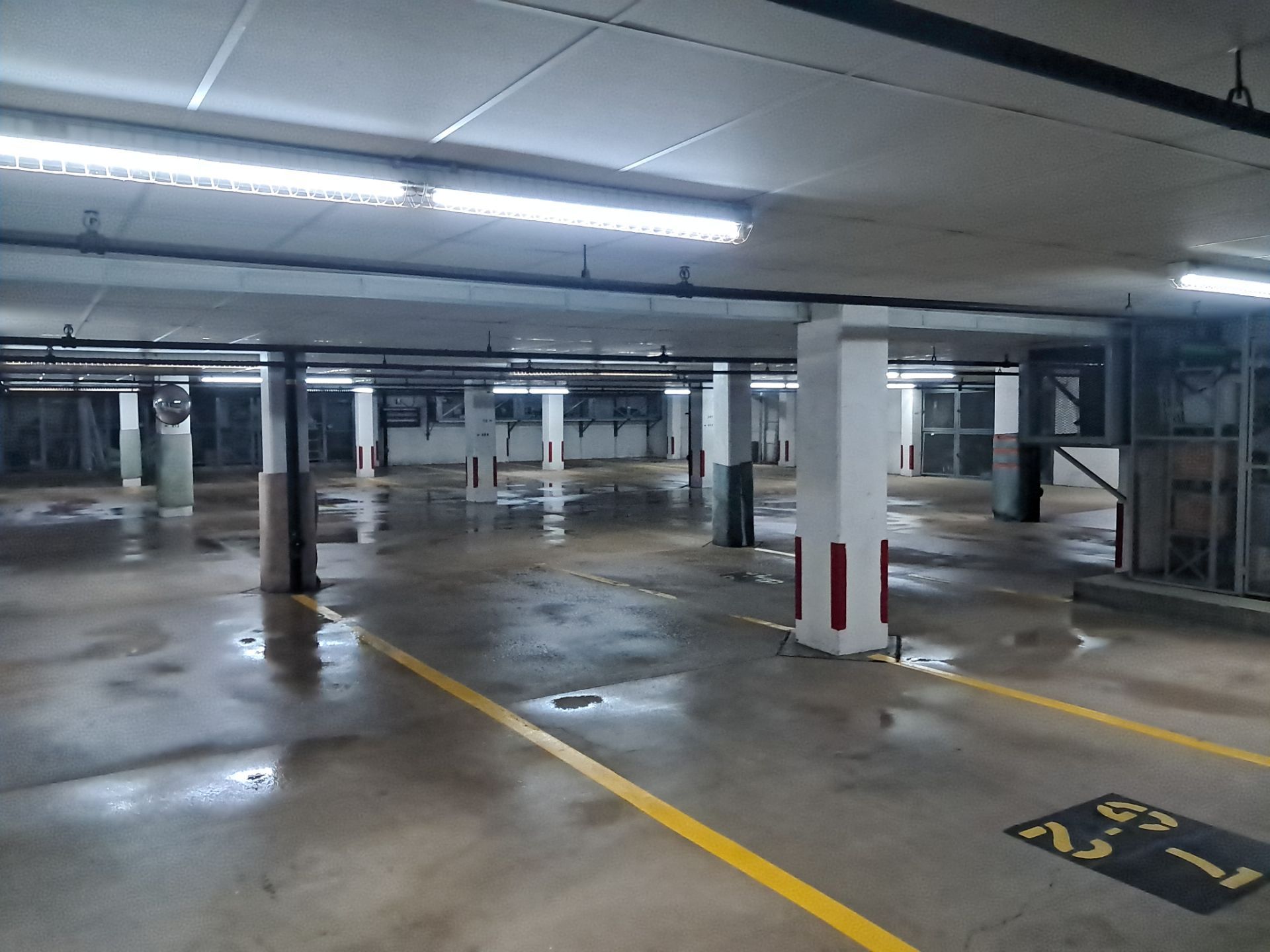 Parking Garage Sweeping & Concrete Deep Cleaning by Northern Power Washing LLC.