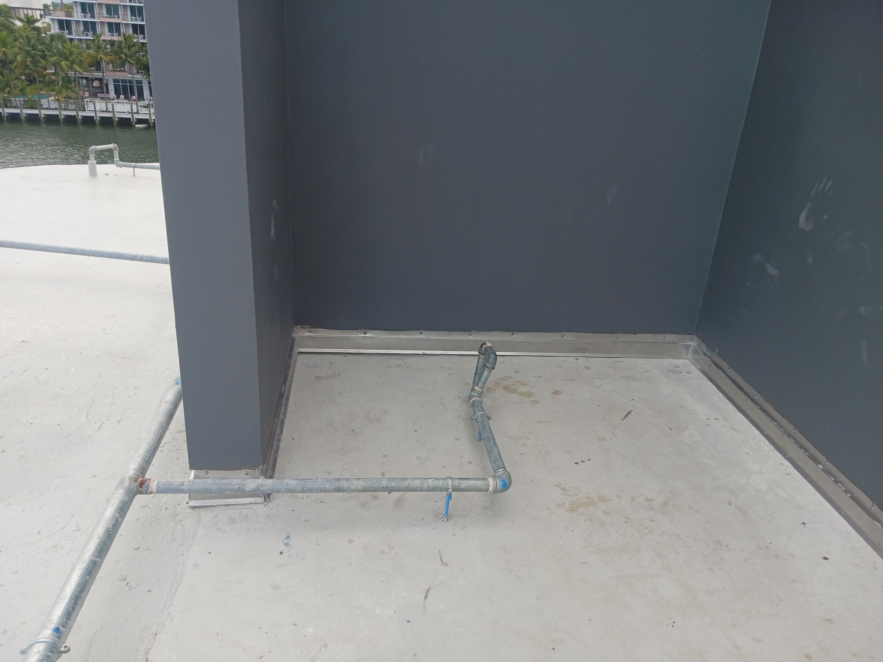 Commercial Rooftop HVAC Support and Perimeter Railing Installation in Bal Harbour by AJF ROOFING INC