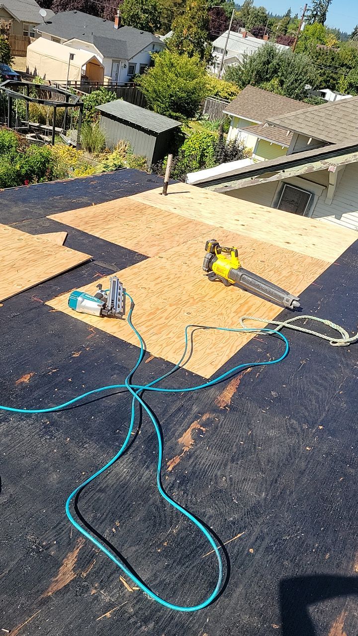 Residential Roofing Installation using IKO Dynasty (Color: Summit Grey) by Orezona Building & Roofing Company, Inc.