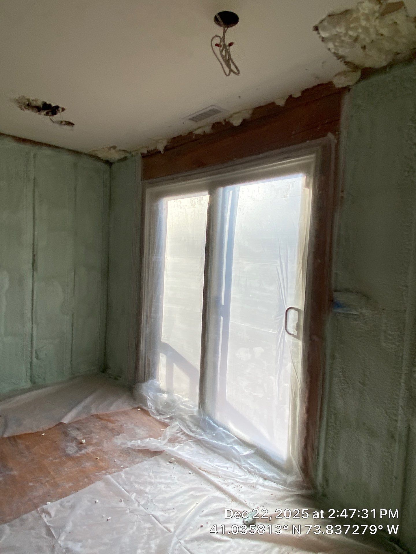 Exterior Walls Using Closed-Cell Spray Foam by NYS Foam & Energy