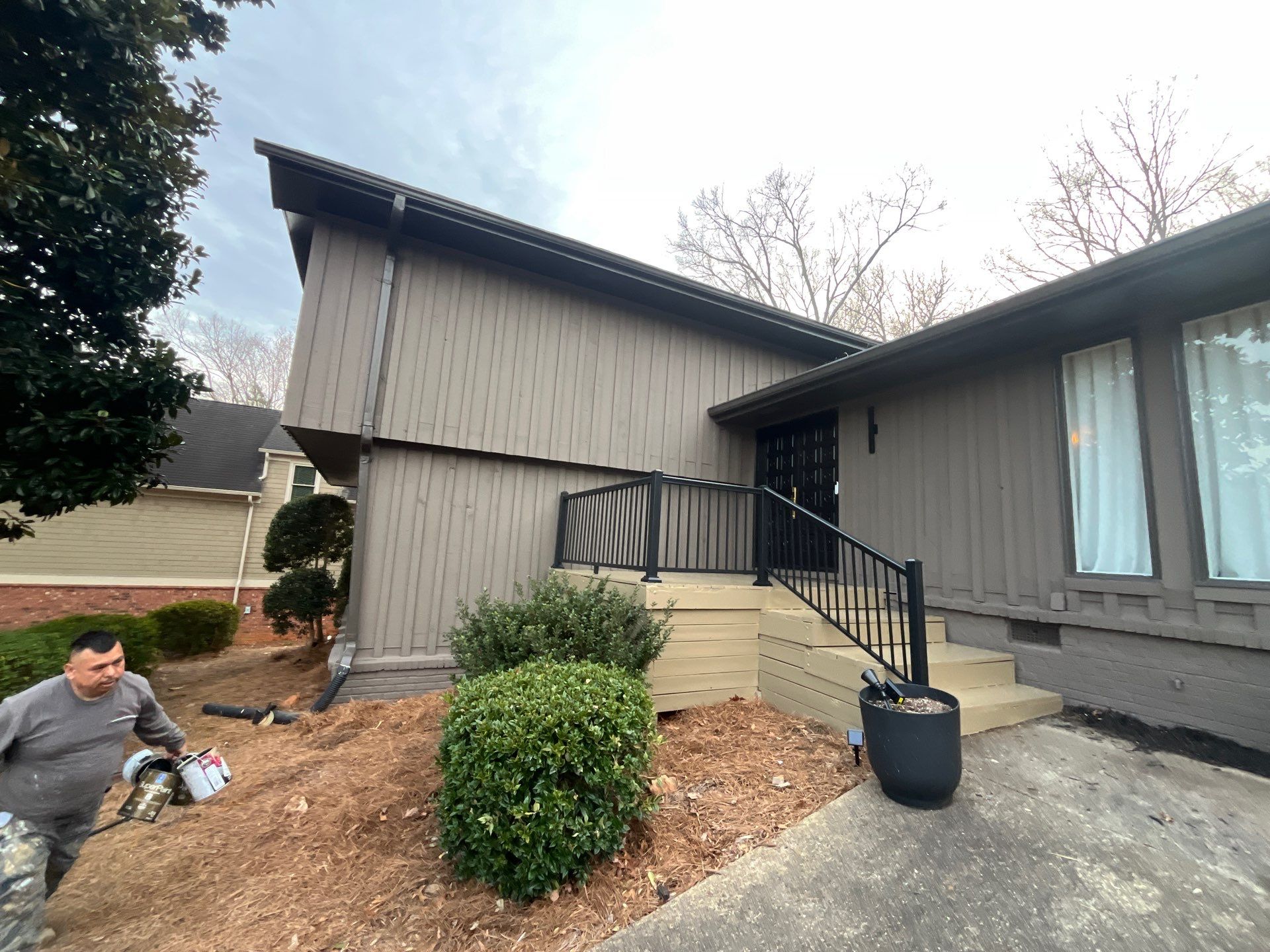 Rotten Wood Replacement and Exterior Painting using Sherwin Williams SuperPaint and James Hardie by Nelson Exteriors