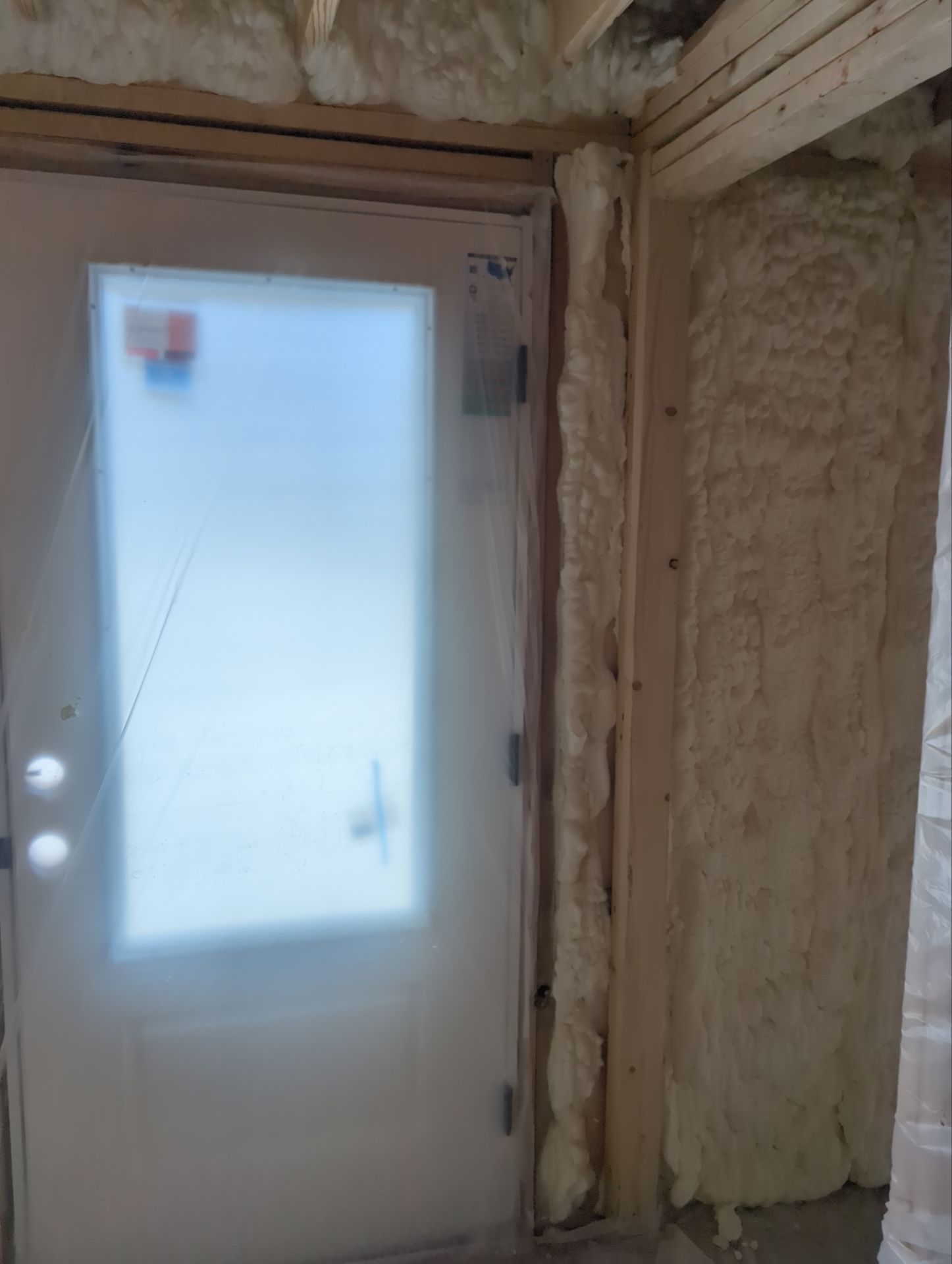 Basement Exterior Walls using Closed Cell Spray Foam by NYS Foam & Energy