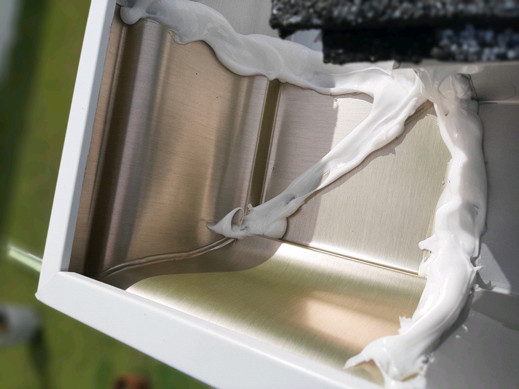 Seamless Gutter Installation using White K-Style Gutters by Gutter Professors