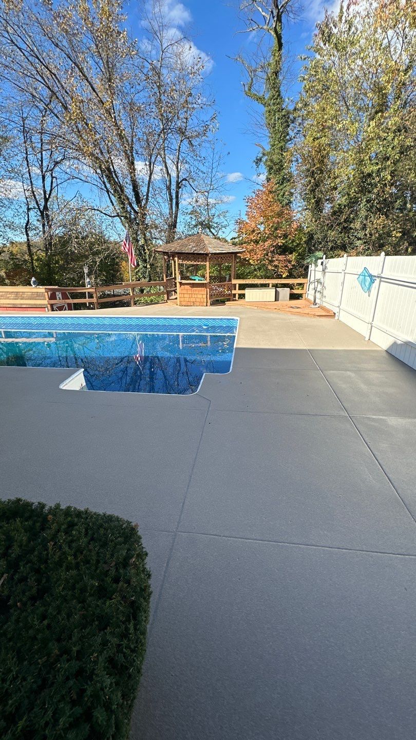 Davenport Pool Deck Project in McKees Rocks by Floors in a Day, Inc