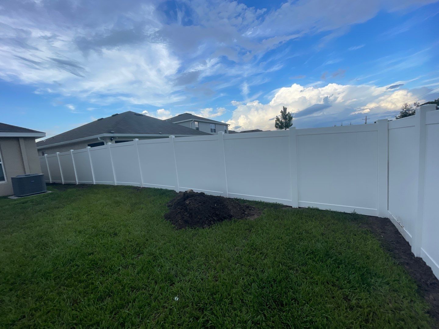 Vinyl Fence Installation using 6ft White Vinyl Picket Fence by Asap fence and gates, LLC