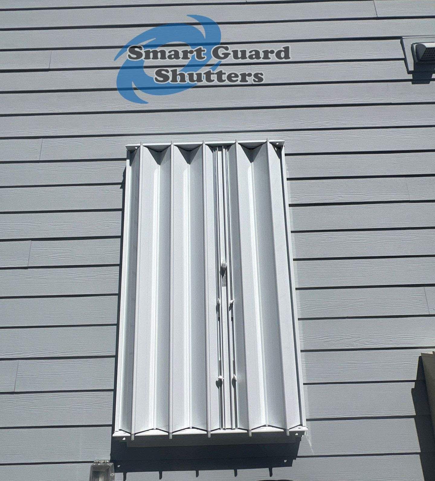 Hurricane Protection in White  by Smart Guard Shutters
