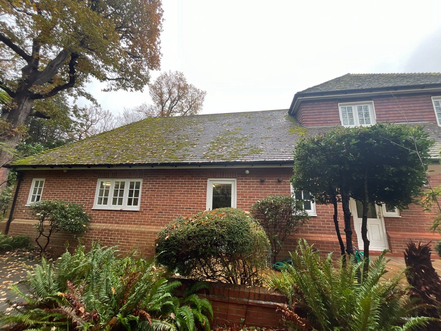 Roof Cleaning and Biocide Treatment using Honda 15lpm Low Pressure Washing Machine by Ges Exterior Cleaning ltd