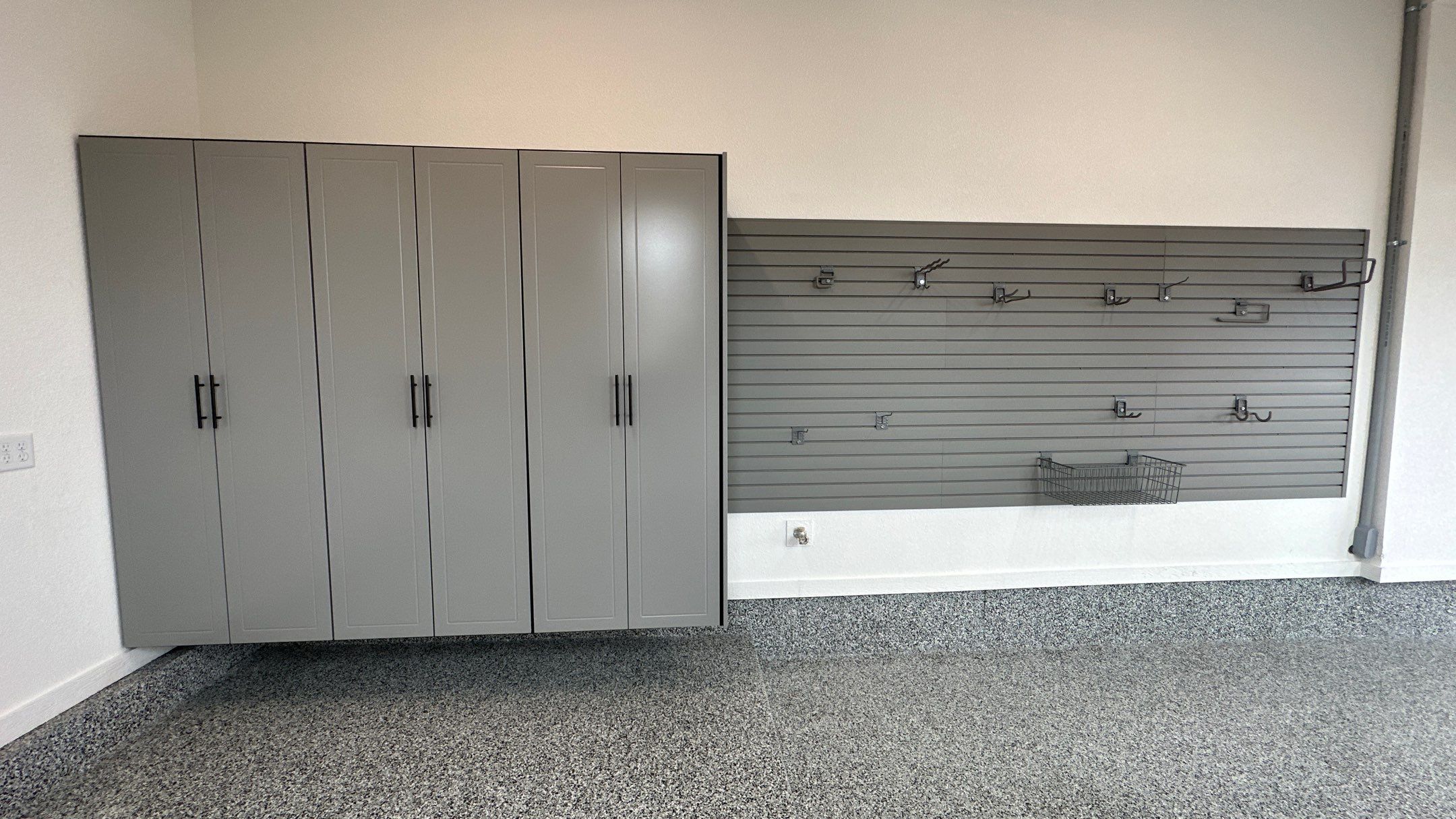 Mike & Pam transformed their garage with a Banner Garage Floor and Cabinets by Banner Garage