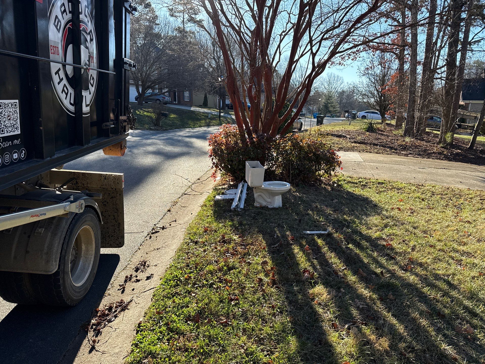 Project in Matthews by Badger Hauling