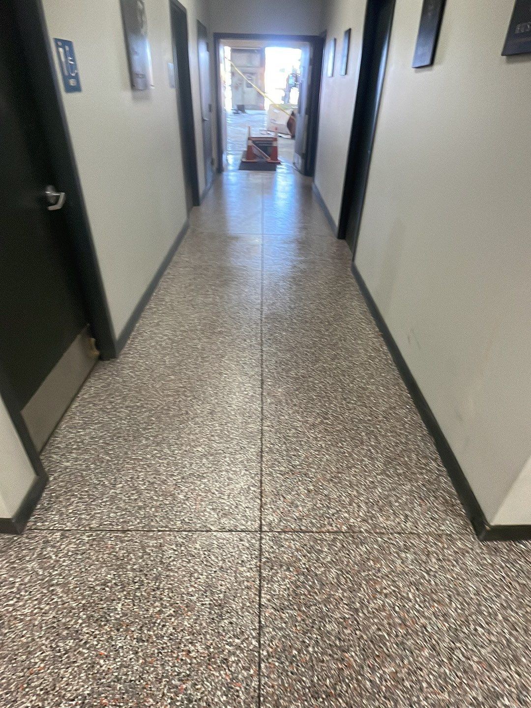 Equipment Share Commercial Floor Transformation using Smoke w/ 5% Orange by Croc Coatings, LLC