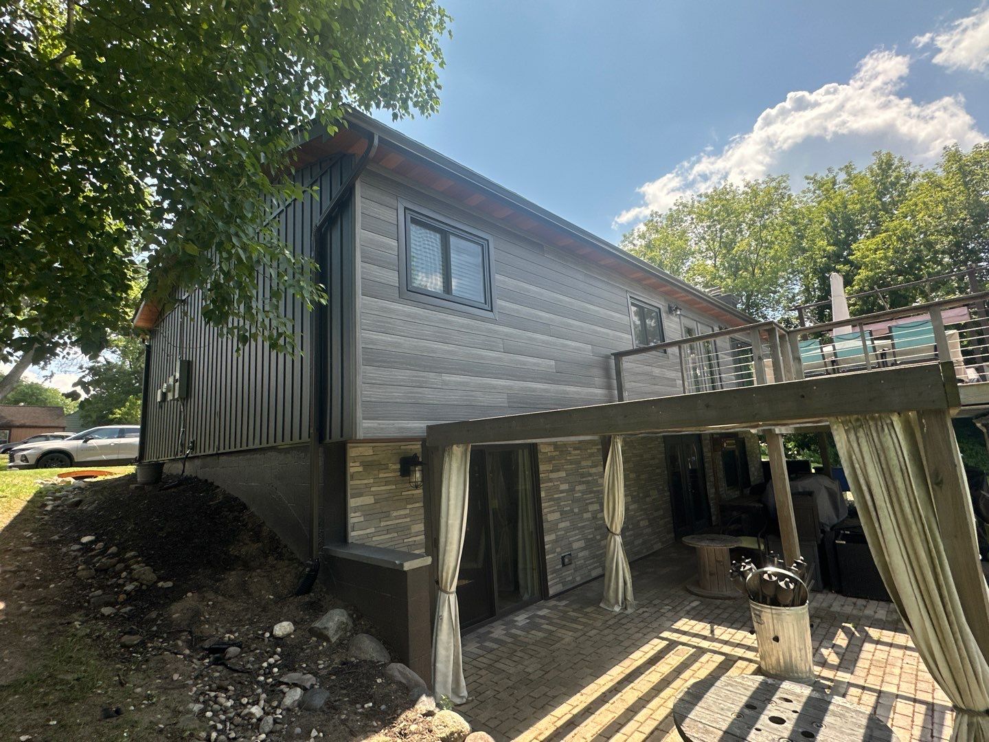 Siding Replacement using Alside Gray Oak by 180 Contractors