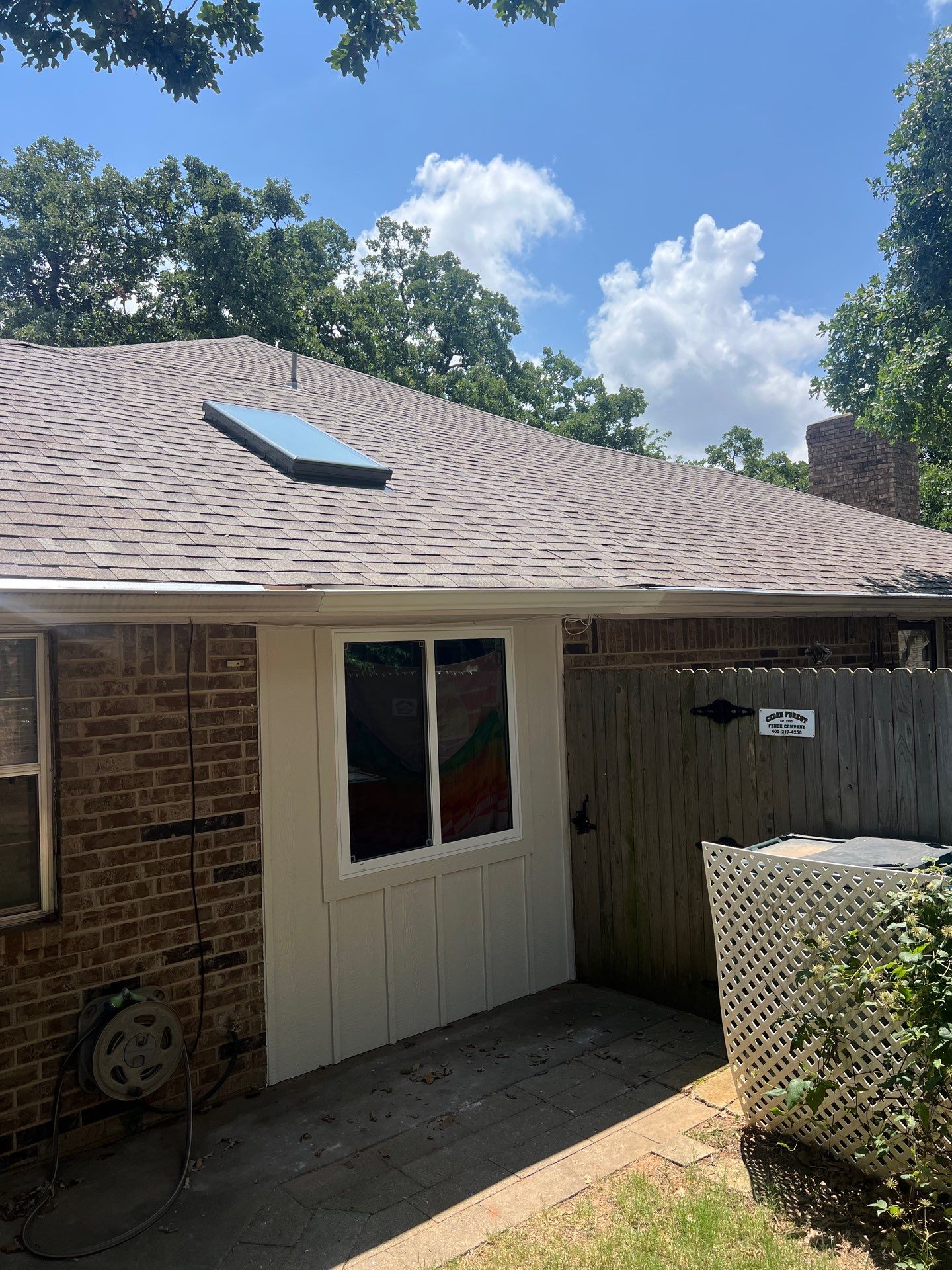 sun roof tear down and replacement in Edmond by McCann's Roofing and Construction