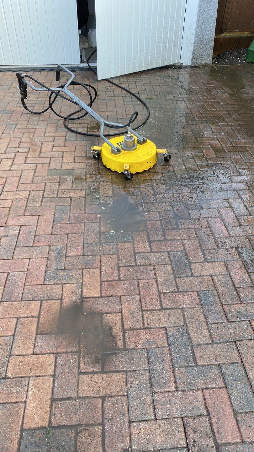 Driveway And Patio Clean using honda 21 ltr/min by Ges Exterior Cleaning ltd