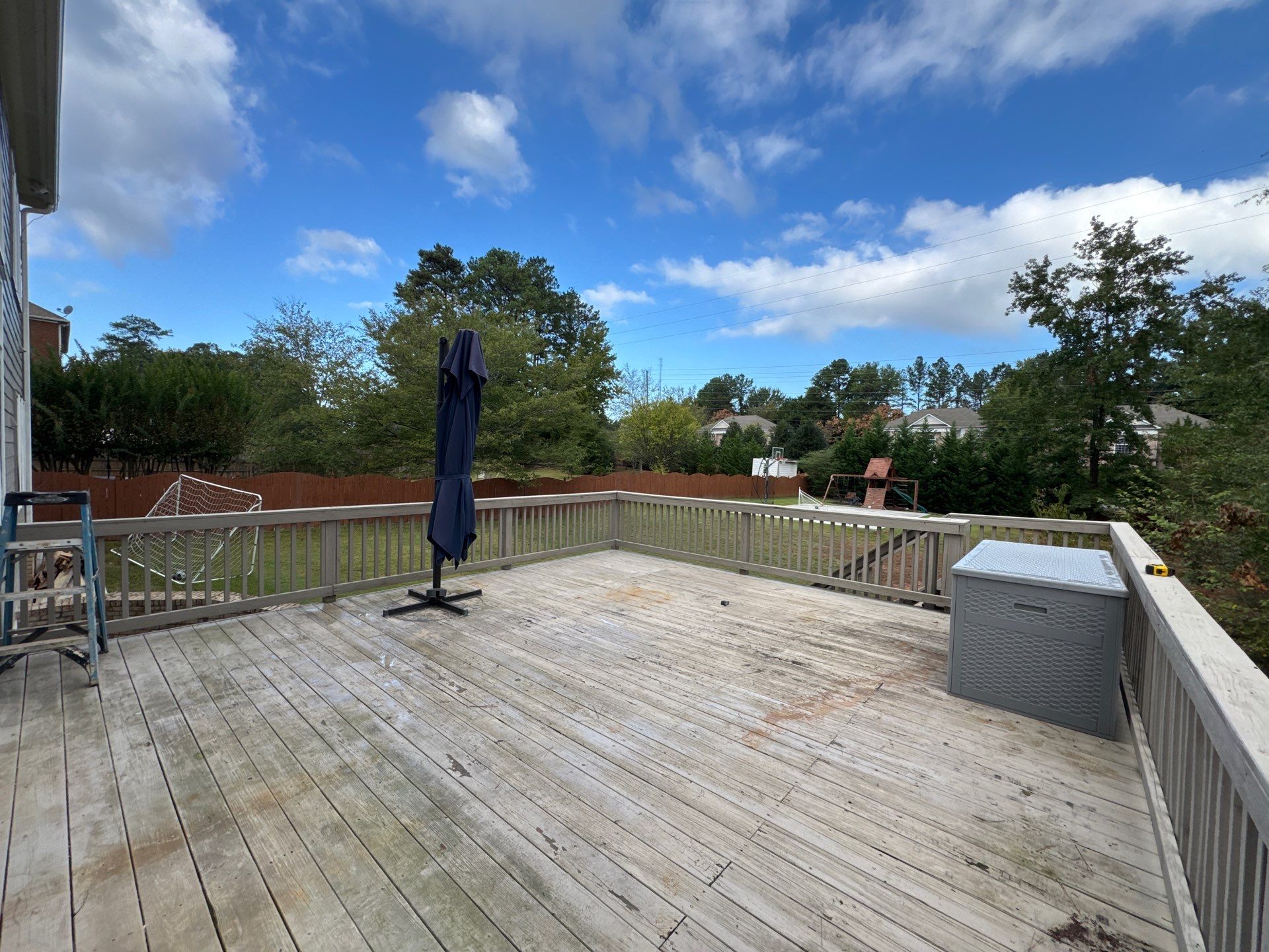 Custom Composite Deck and Covered Gabled Porch in Marietta by Swift Home Renovations