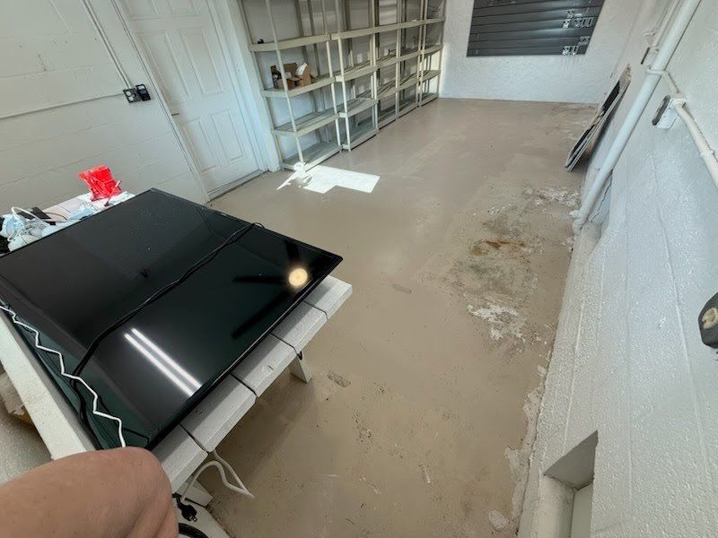 “Orbit” Tackle Room Project in Duck Key, FL by Tropical Epoxy Coatings & Creations LLC