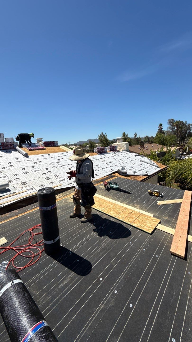 GAF Timberline Asphalt Shingle Roof Replacement in Ramona by Reliable Roofing San Diego Inc.