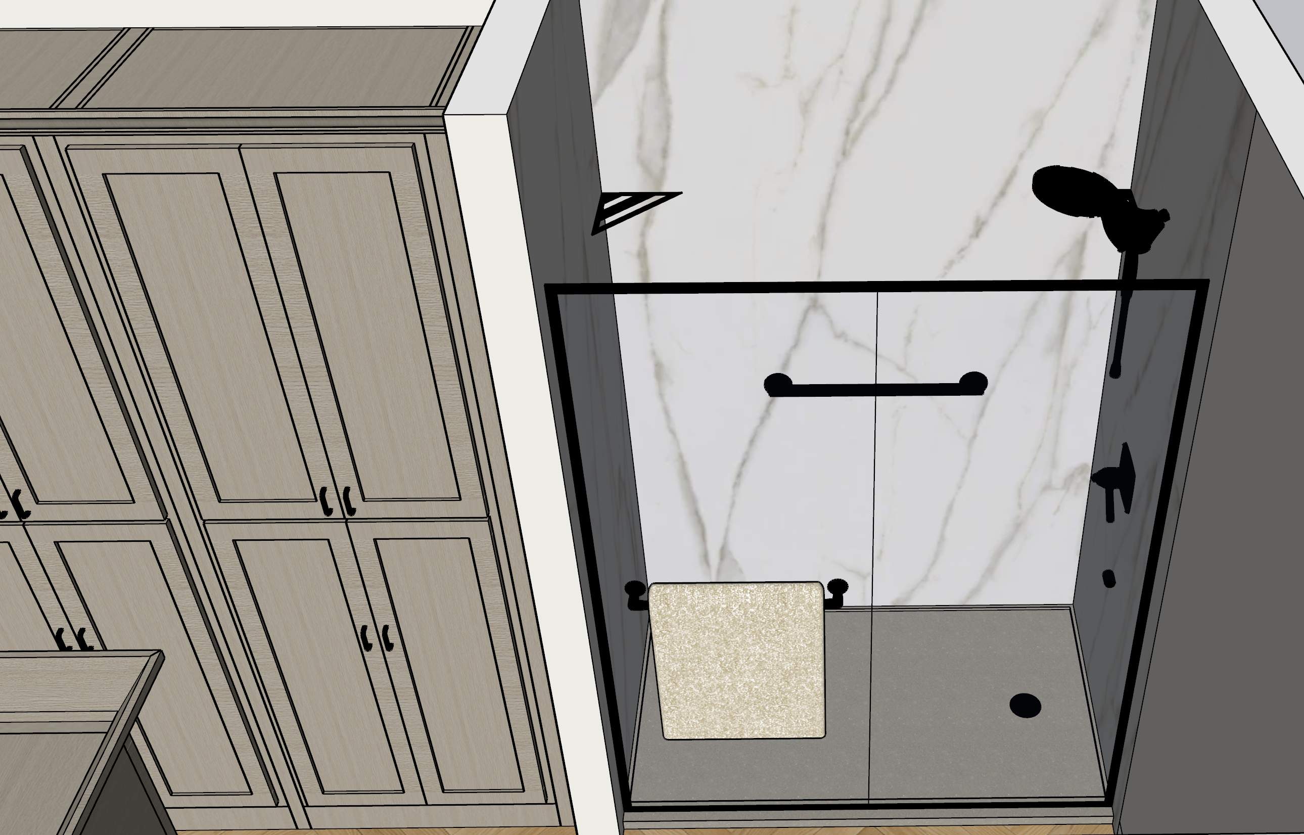 Northwest San Antonio Bathroom Remodel with Custom Storage & Walk-In Shower by Legacy Bath and Kitchen