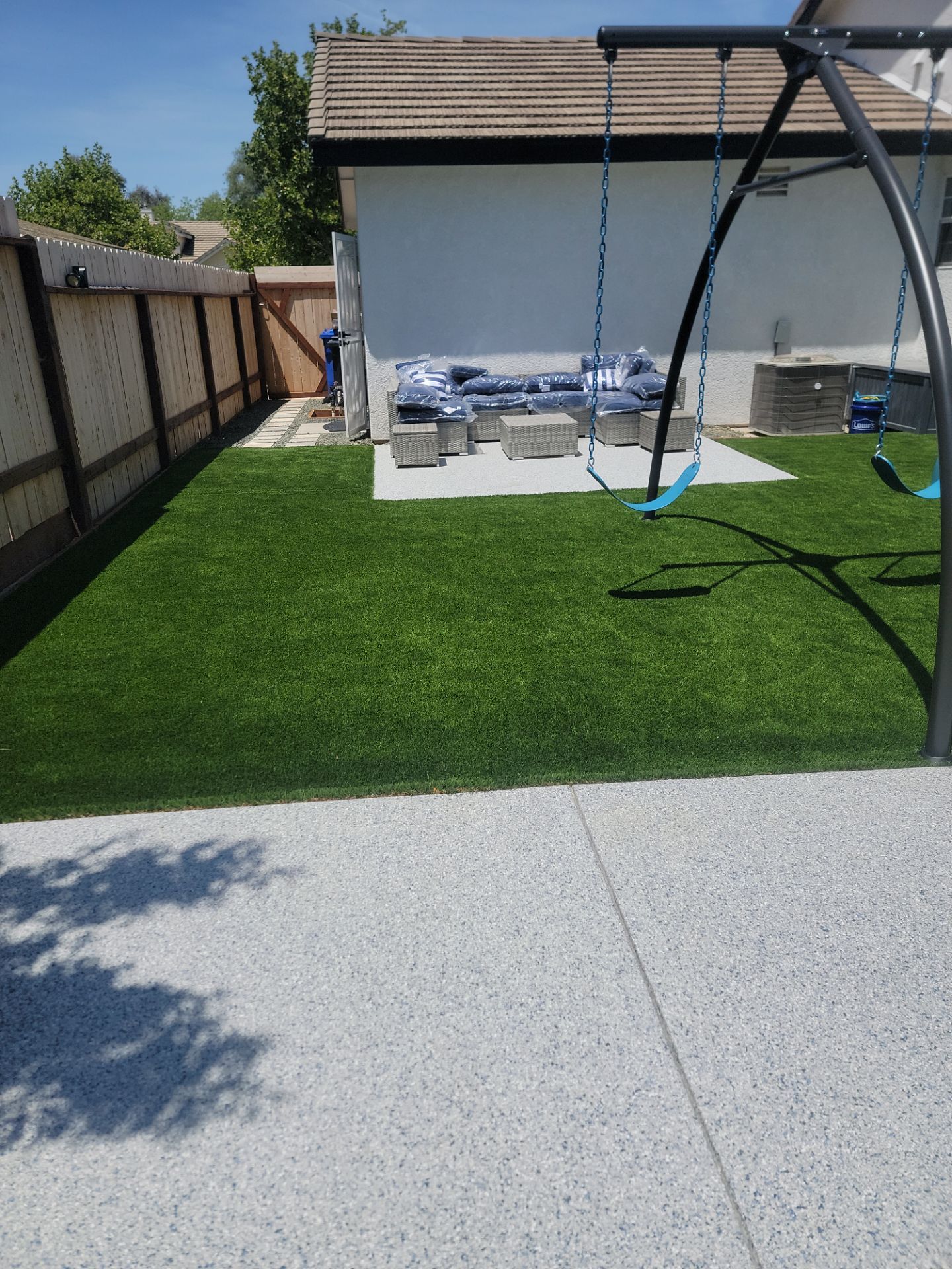 Polyurea Concrete Coating for Templeton Pool Deck and Front Porch by MGP Coatings