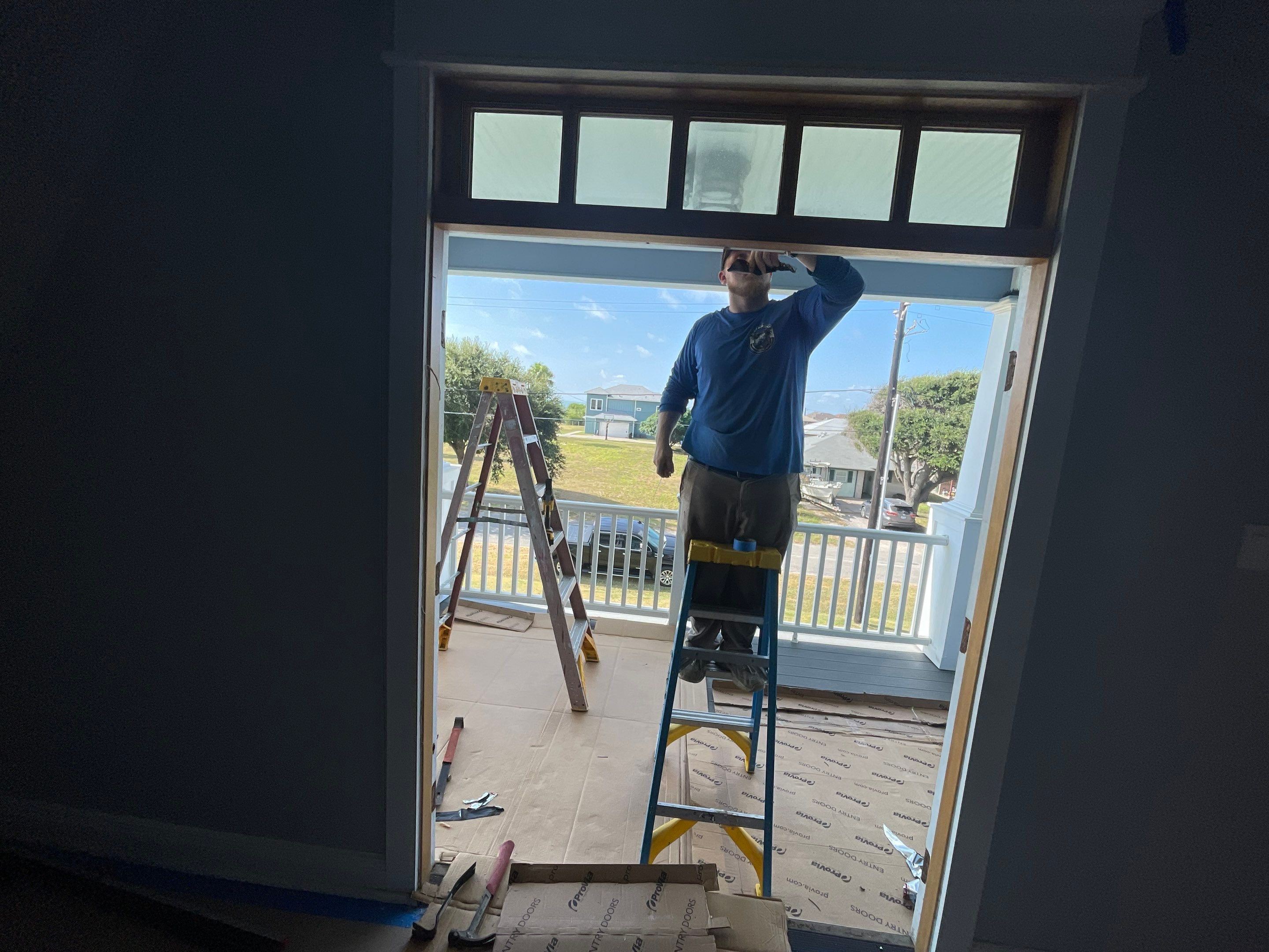 Portland Shore Porch Build and Custom Doors by Bayfront Roofing and Construction