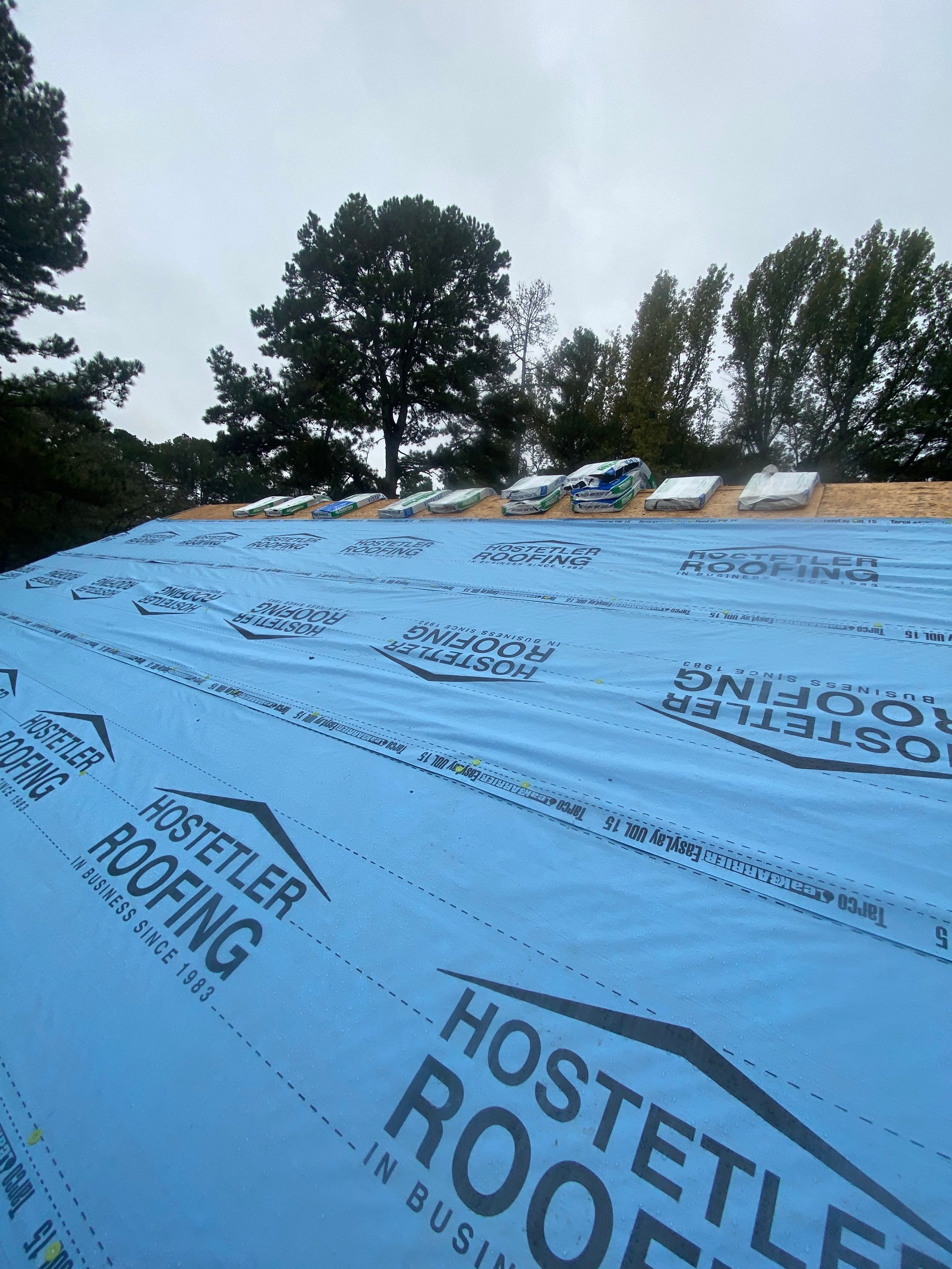 Residential Roofing Repair using Malarkey Highlander: Natural Wood by Hostetler Roofing