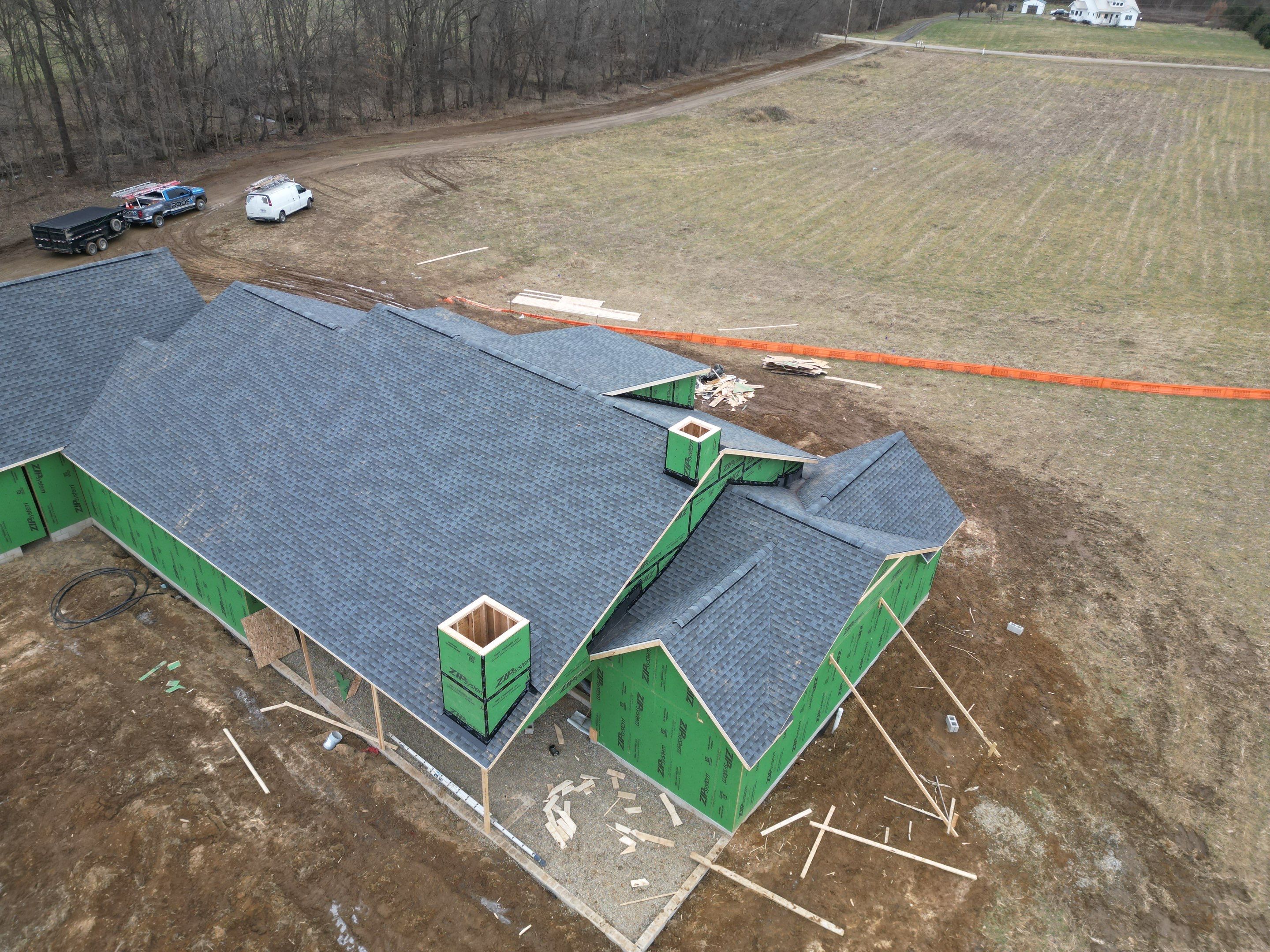 Residential Roofing Installation using Timberline HDZ Shingles - Williamsburg Slate by RoofX 