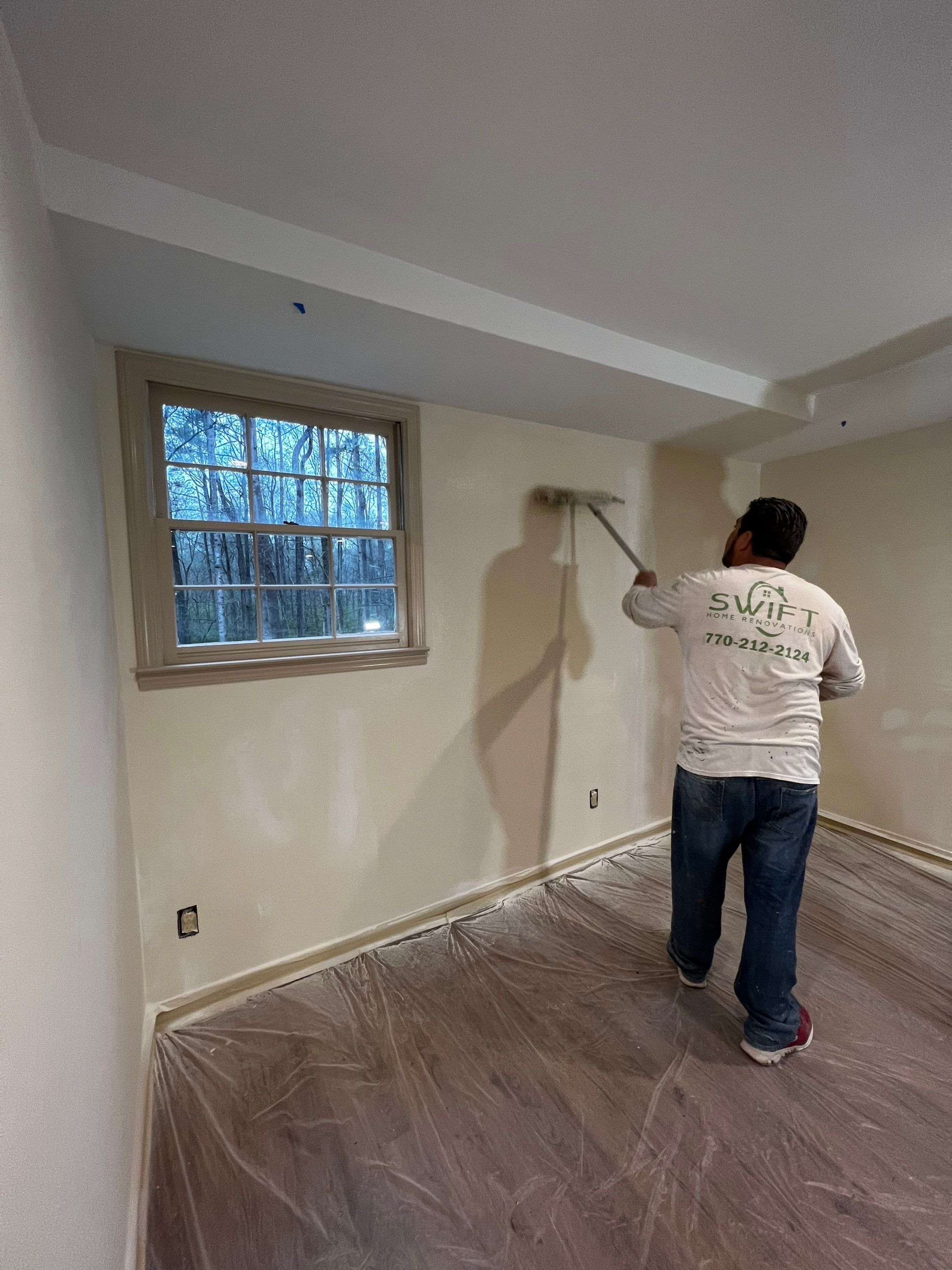 Full Basement Remodeling with Kitchenette and Bathroom in Norcross by Swift Home Renovations