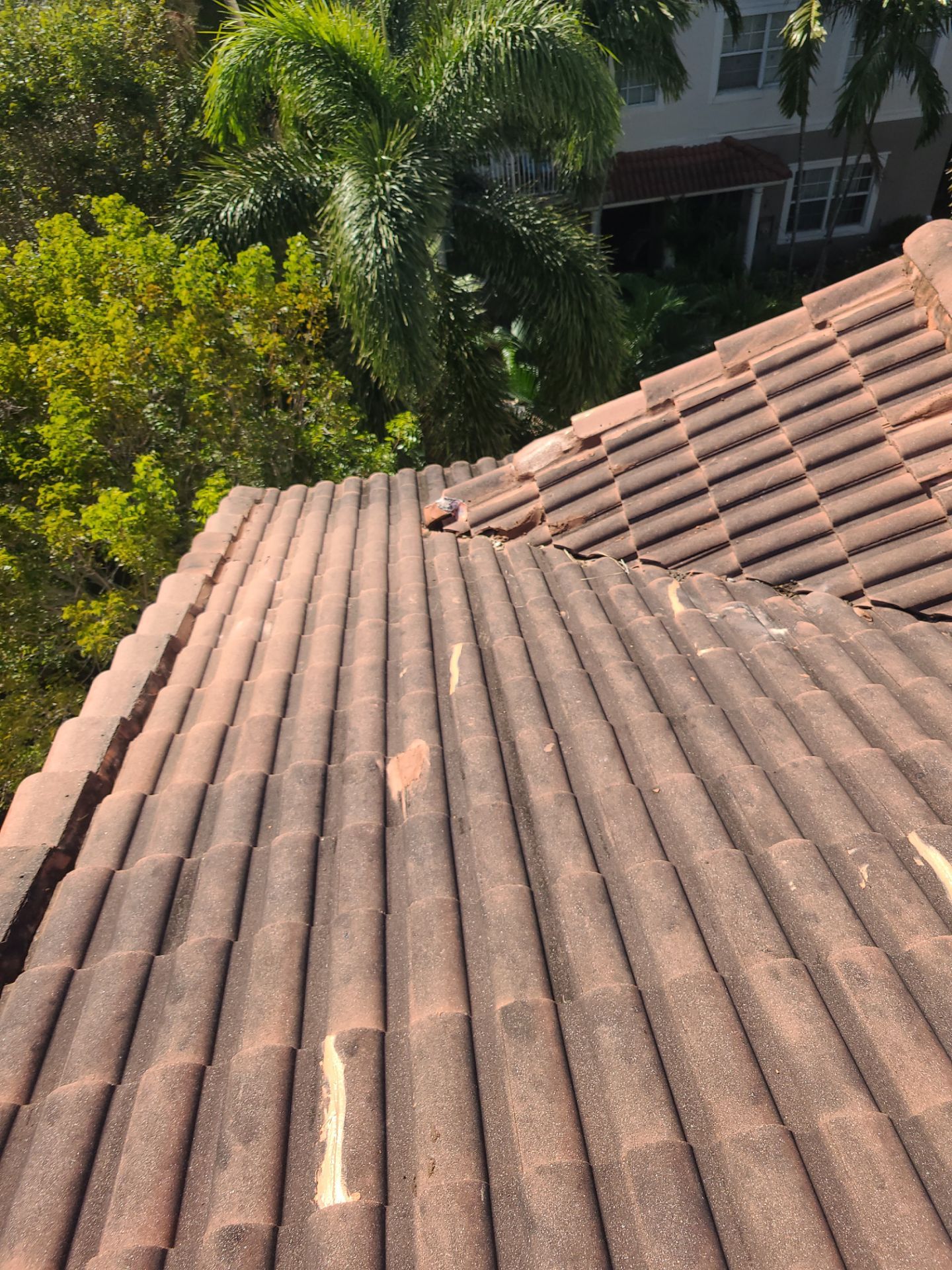 Concrete Tile Roof Repair and Ridge Cap Maintenance in Hypoluxo by Aastro Roofing