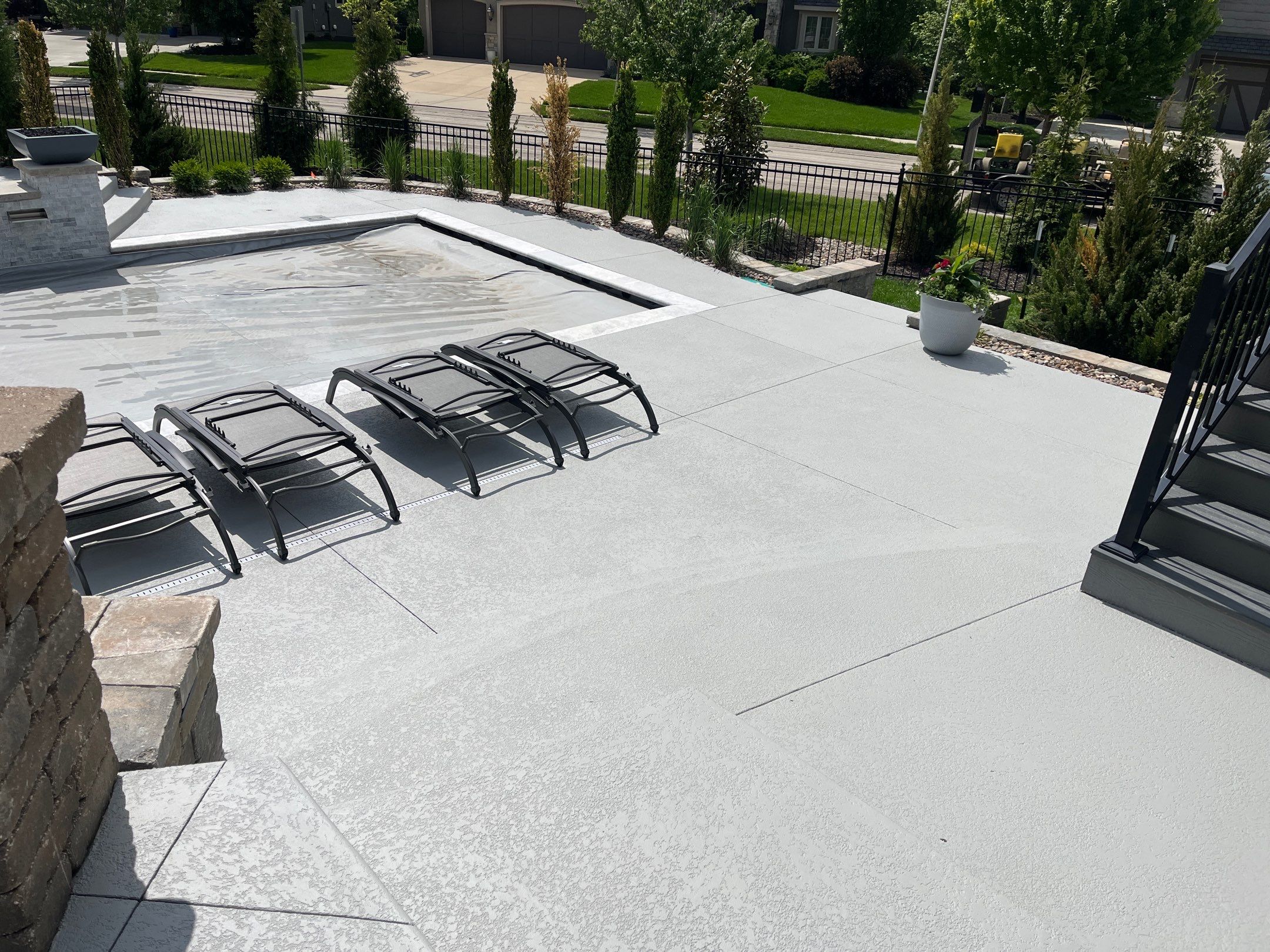 New Pool Overlay - Overland Park, KS by Big Red Decorative Concrete, LLC