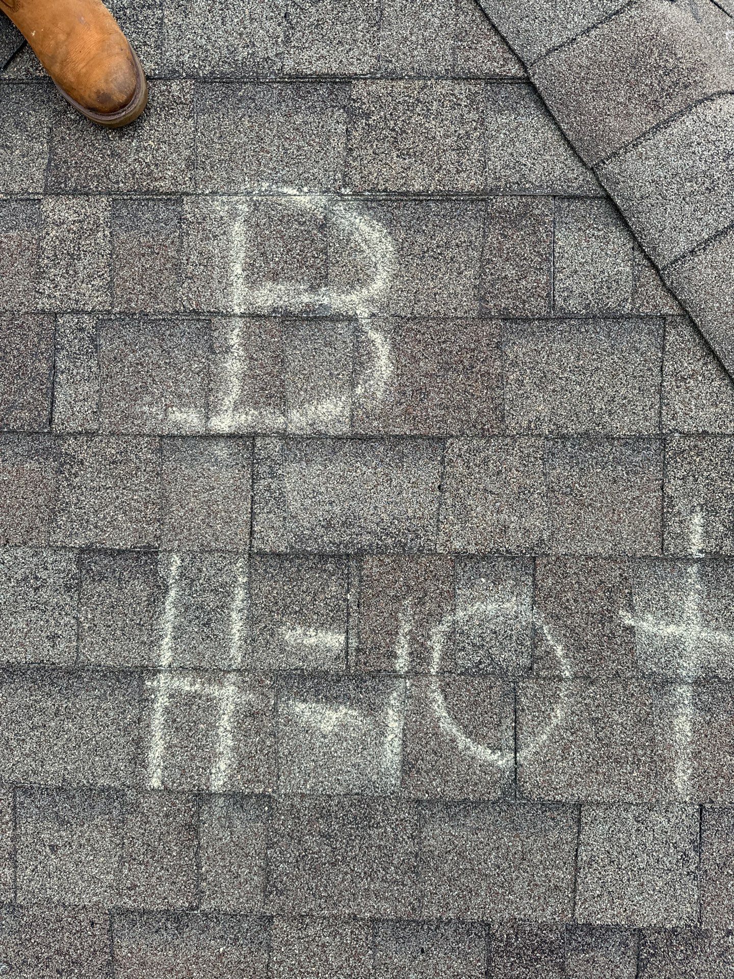 Hail Damage using Owen's Corning Duration (Lifetime) Shingles by Roof Repair Company