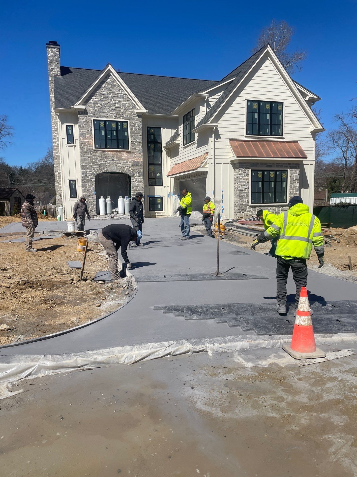 Custom Stamped Driveways | Wayne, PA by Architectural Concrete Design