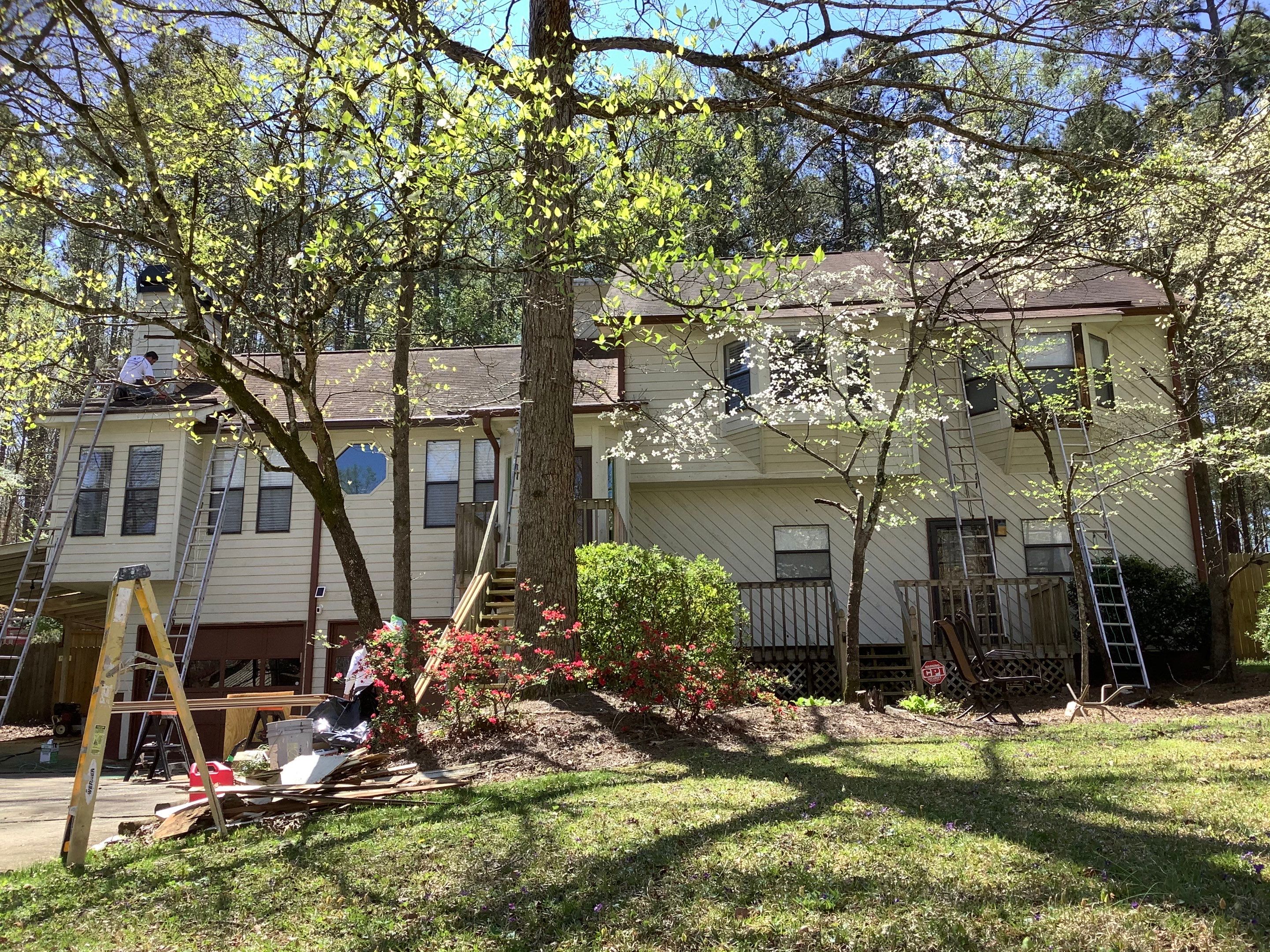 Residential Exterior Painting and Trim Restoration in Kennesaw by Swift Home Renovations
