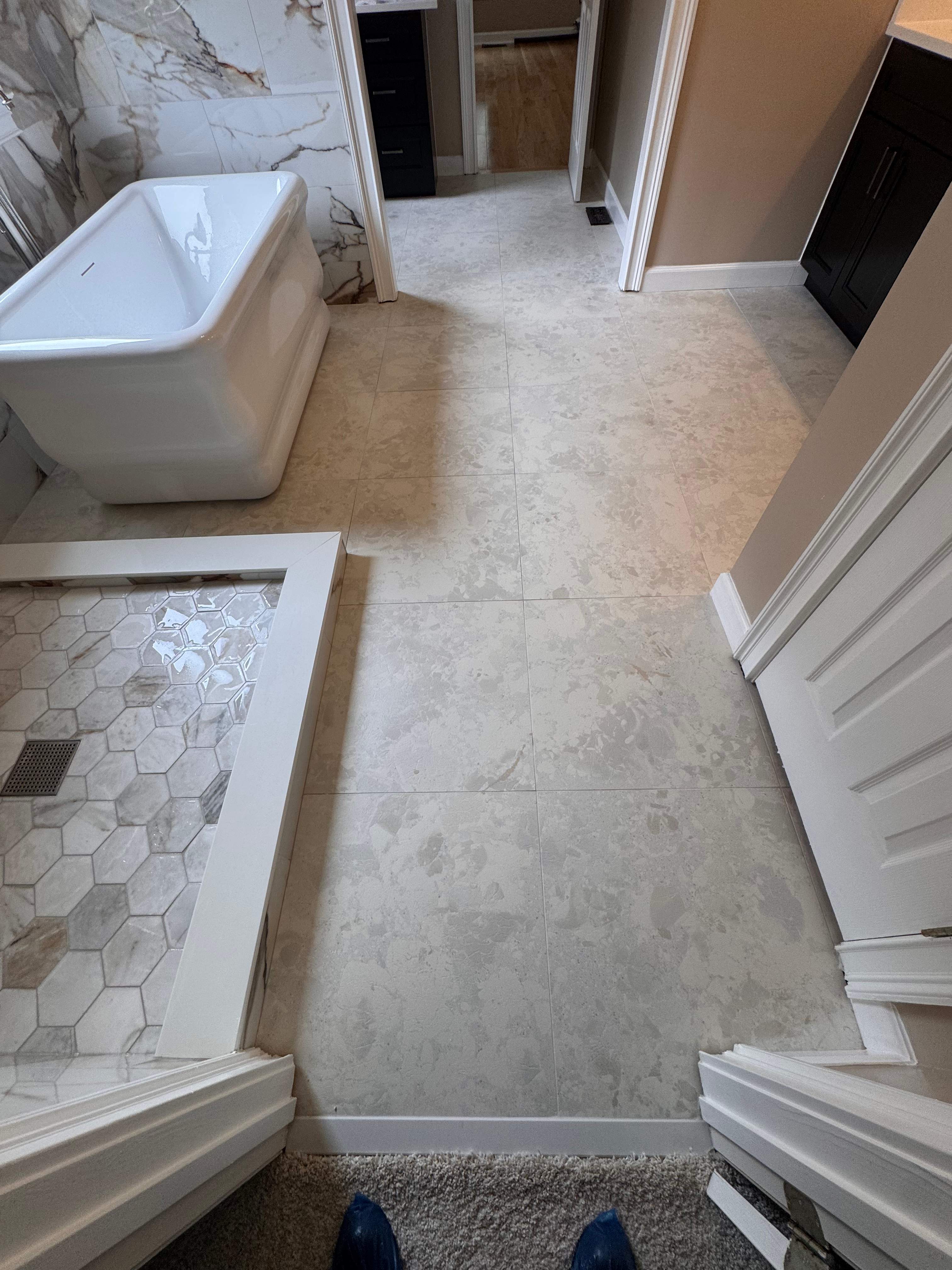 Master bathroom renovation by Prudencio