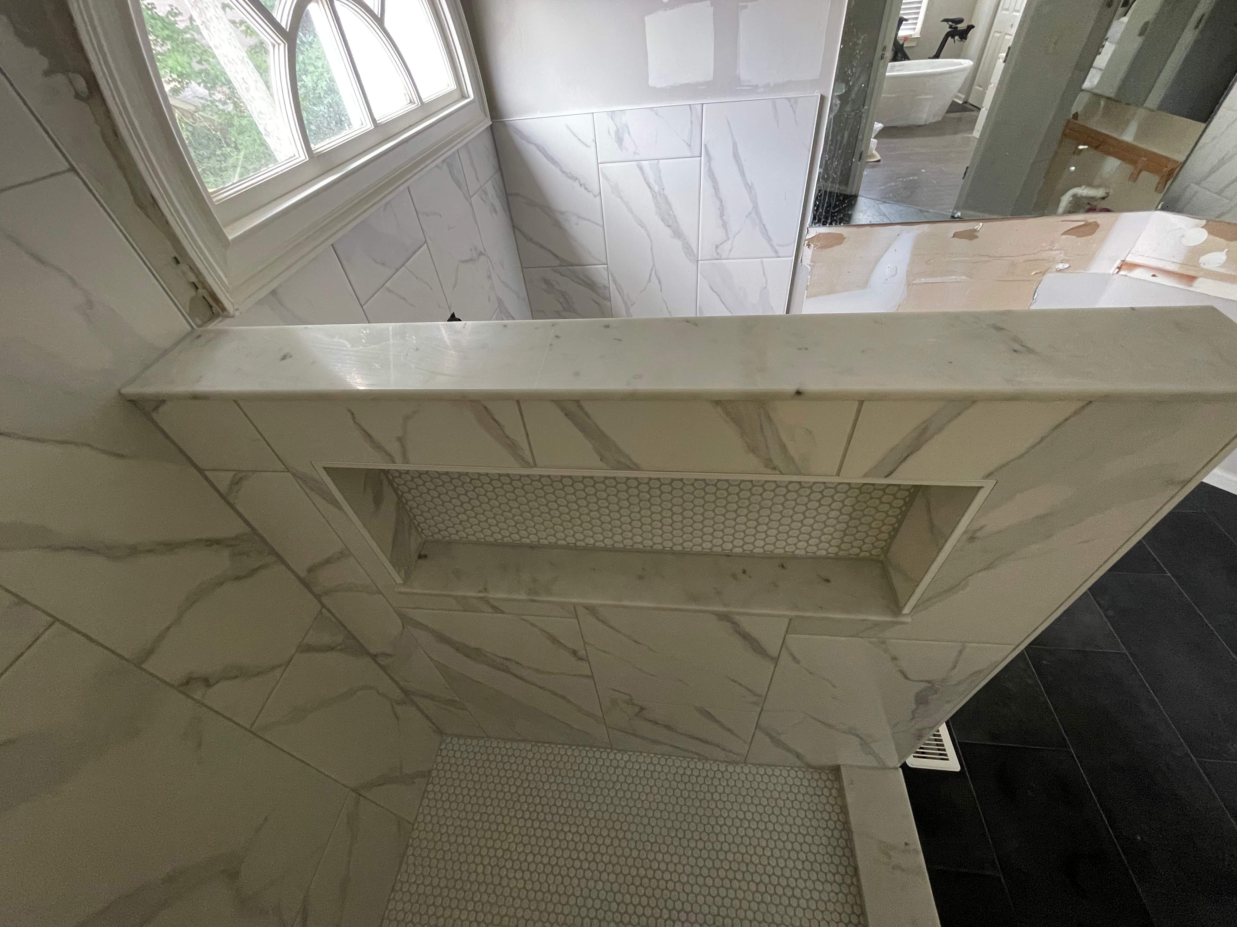 Master bathroom renovation by Prudencio
