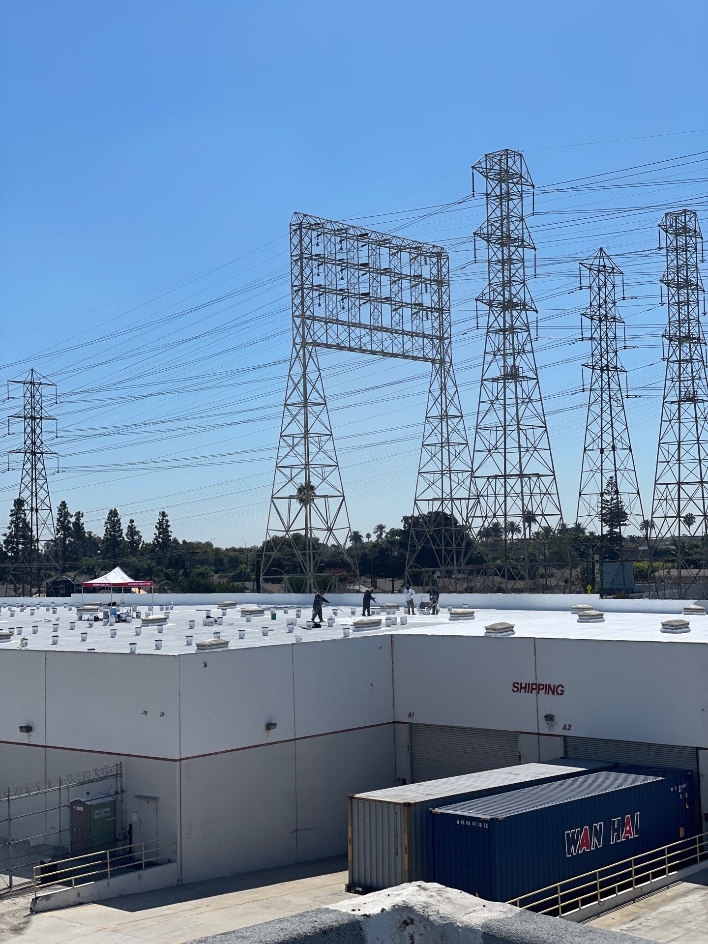 40,000 sqft Warehouse in Long Beach by Hull Brothers Roofing