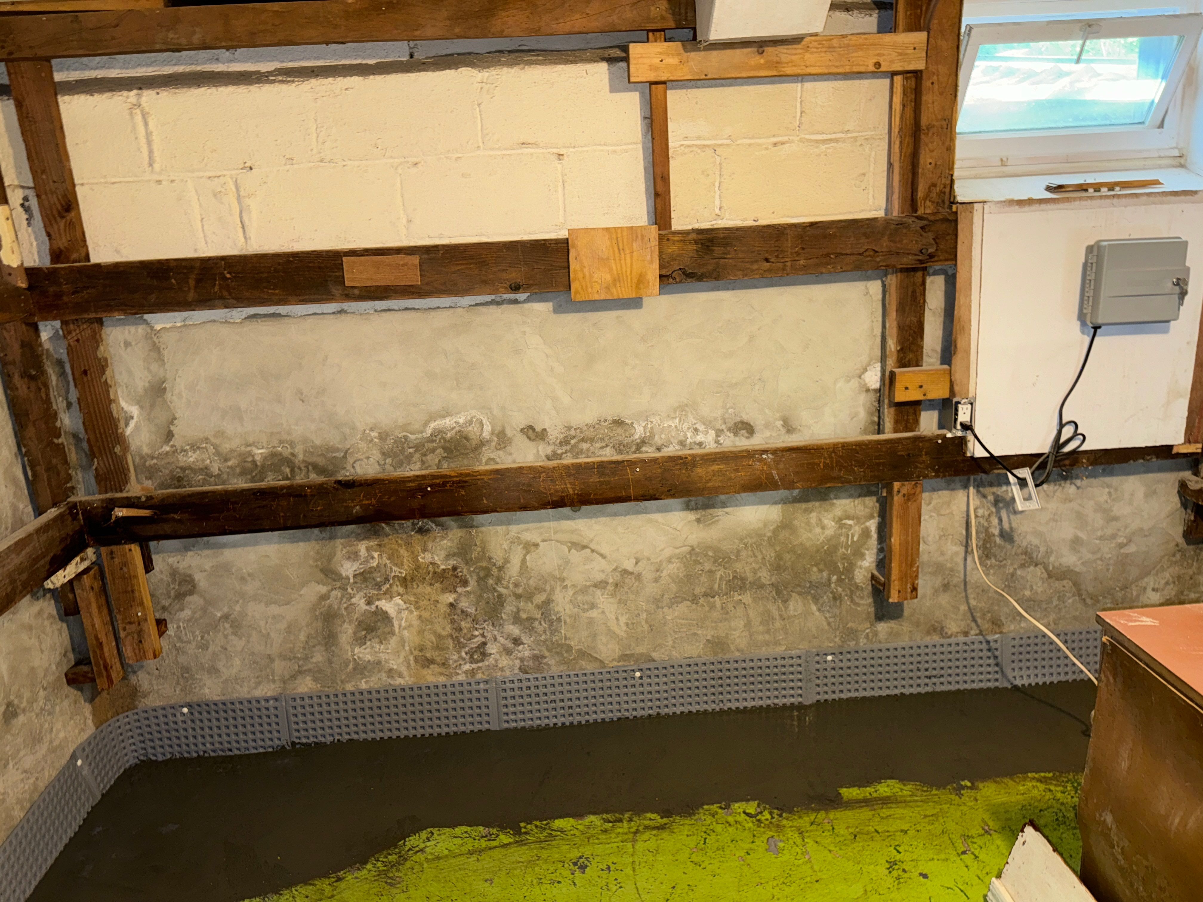 Interior French Drain & Mold Remediation Little Falls NJ by Pure Service Pro, LLC 